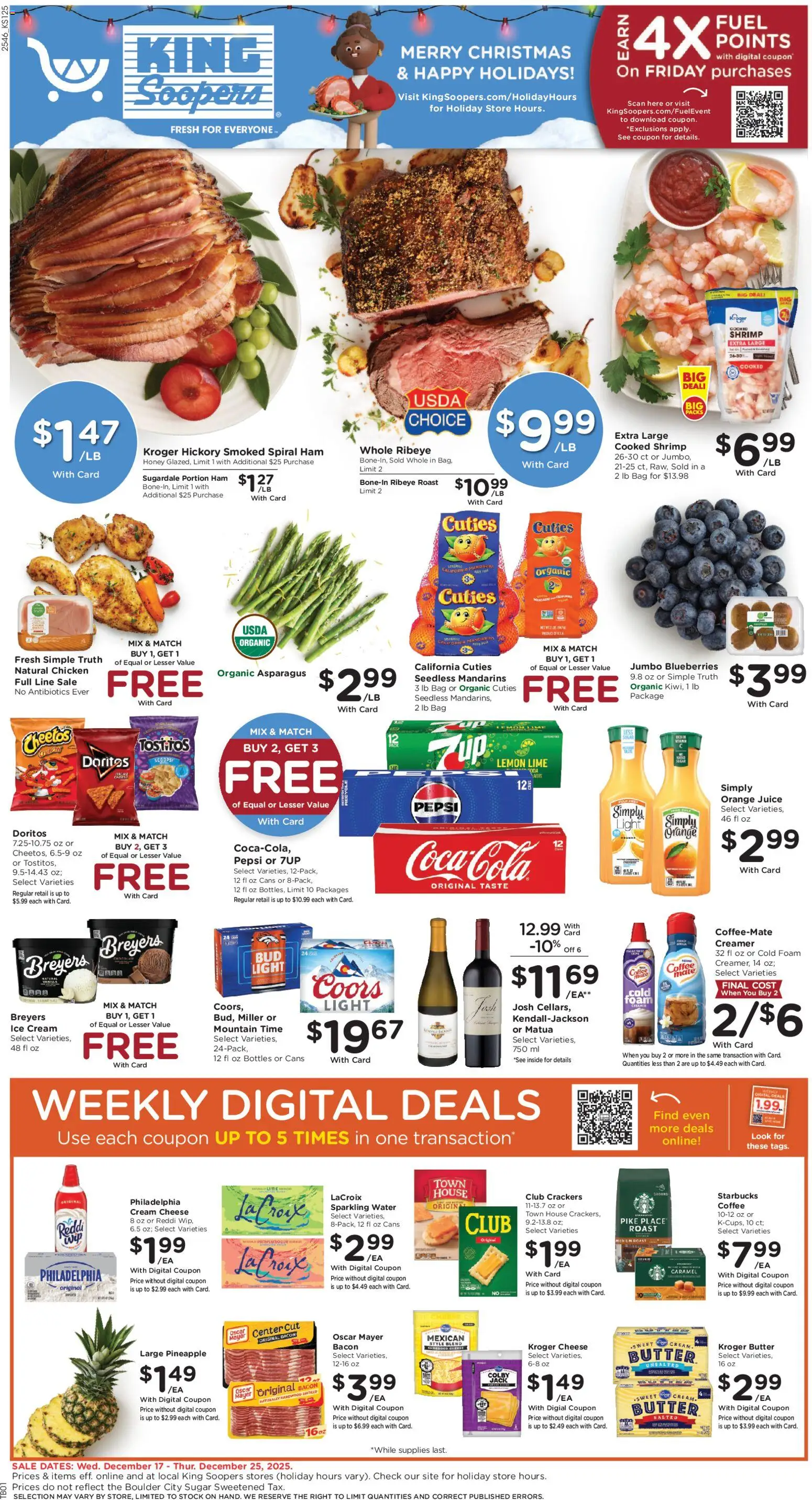 King Soopers Weekly Ad - page 1- valid from 12/17/2025