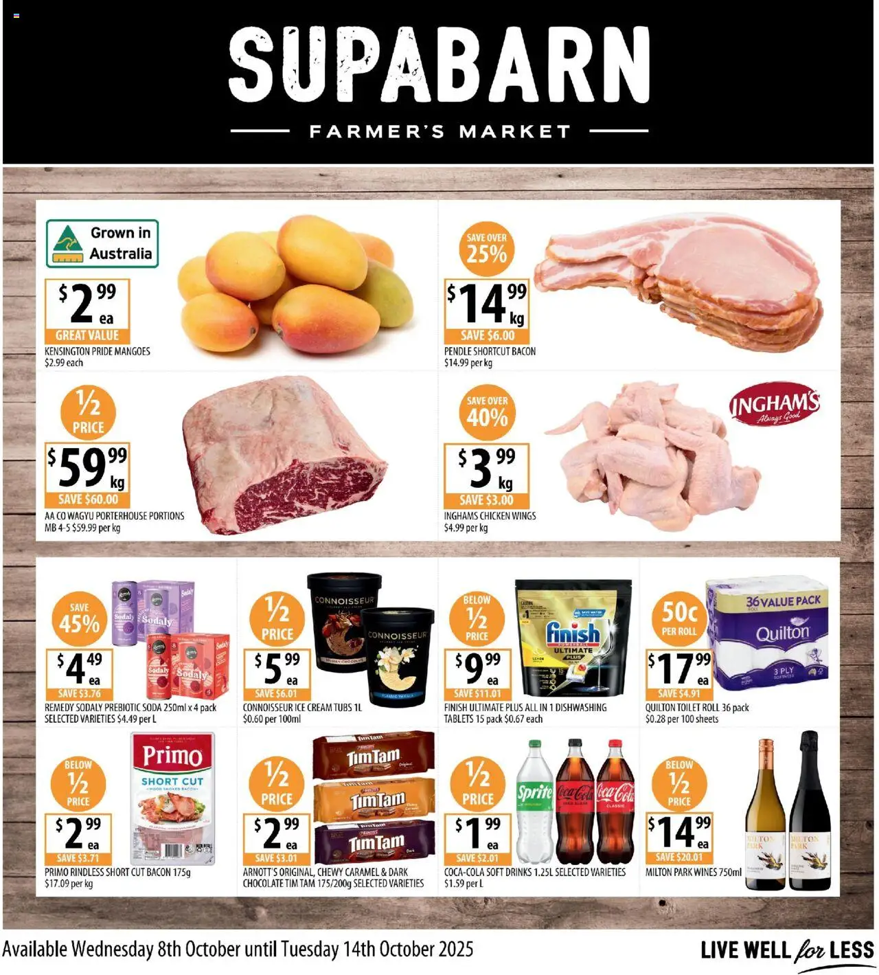 Supabarn  Catalogue  - page 1- valid from 08/10/2025