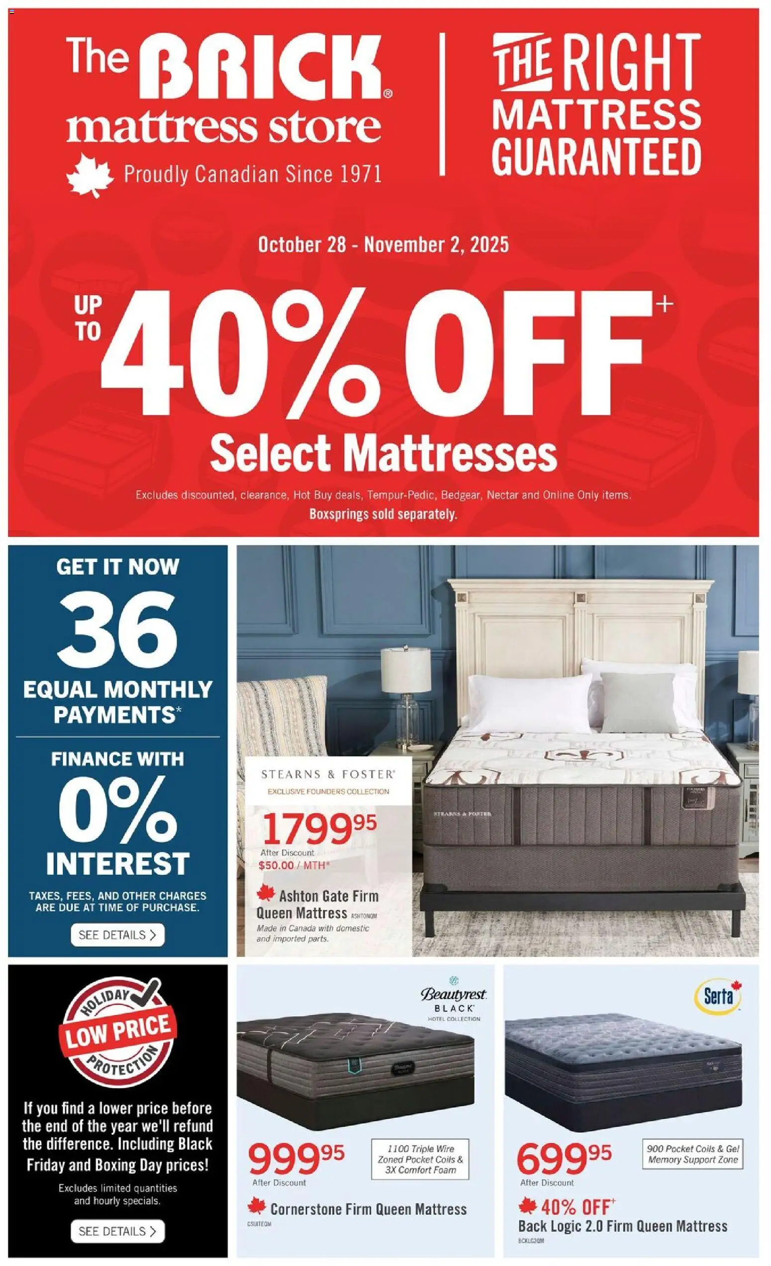 The Brick - Brick Mattress Store - page 1- valid from Oct 28, 2025