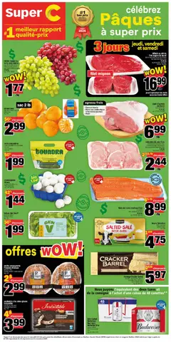 Preview Super C weekly flyer / circulaire valid from Apr 2, 2026