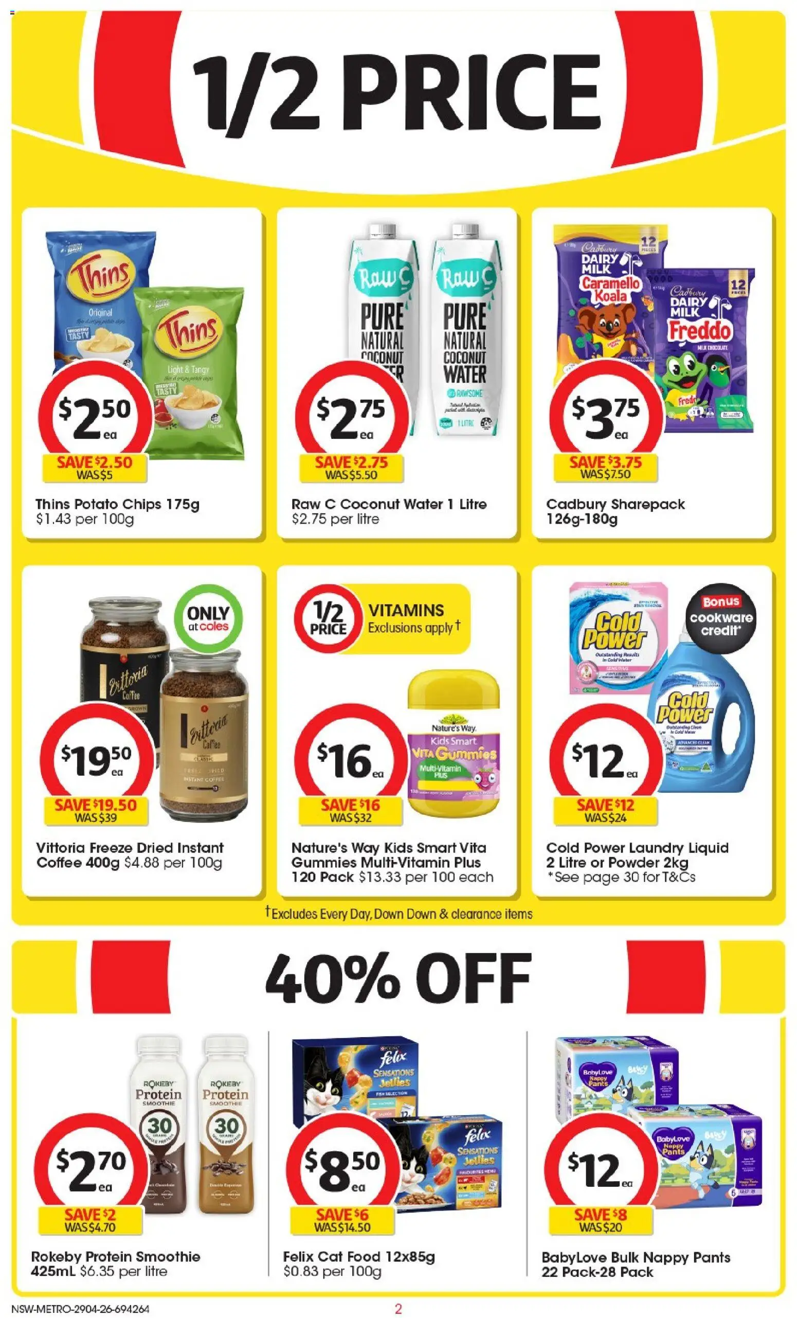 Coles catalogue  - page 2- valid from 29/04/2026
