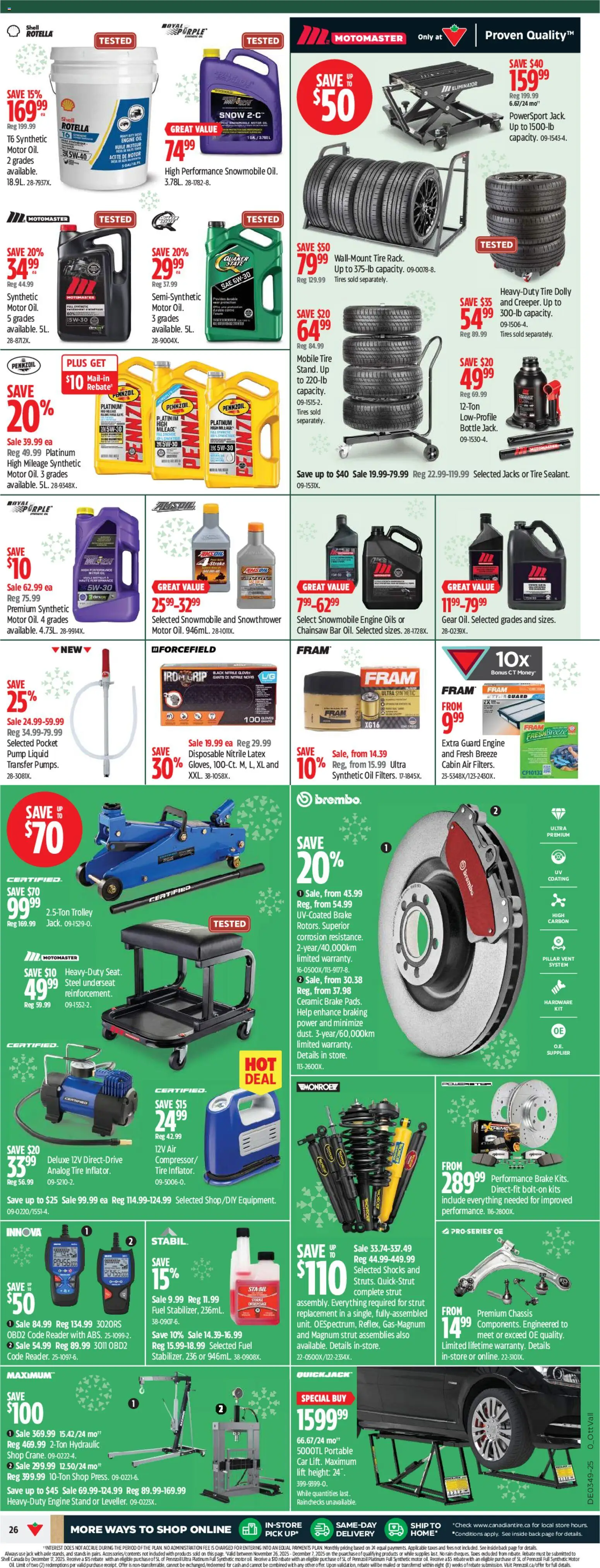 Canadian Tire weekly flyer - page 26- valid from Nov 27, 2025