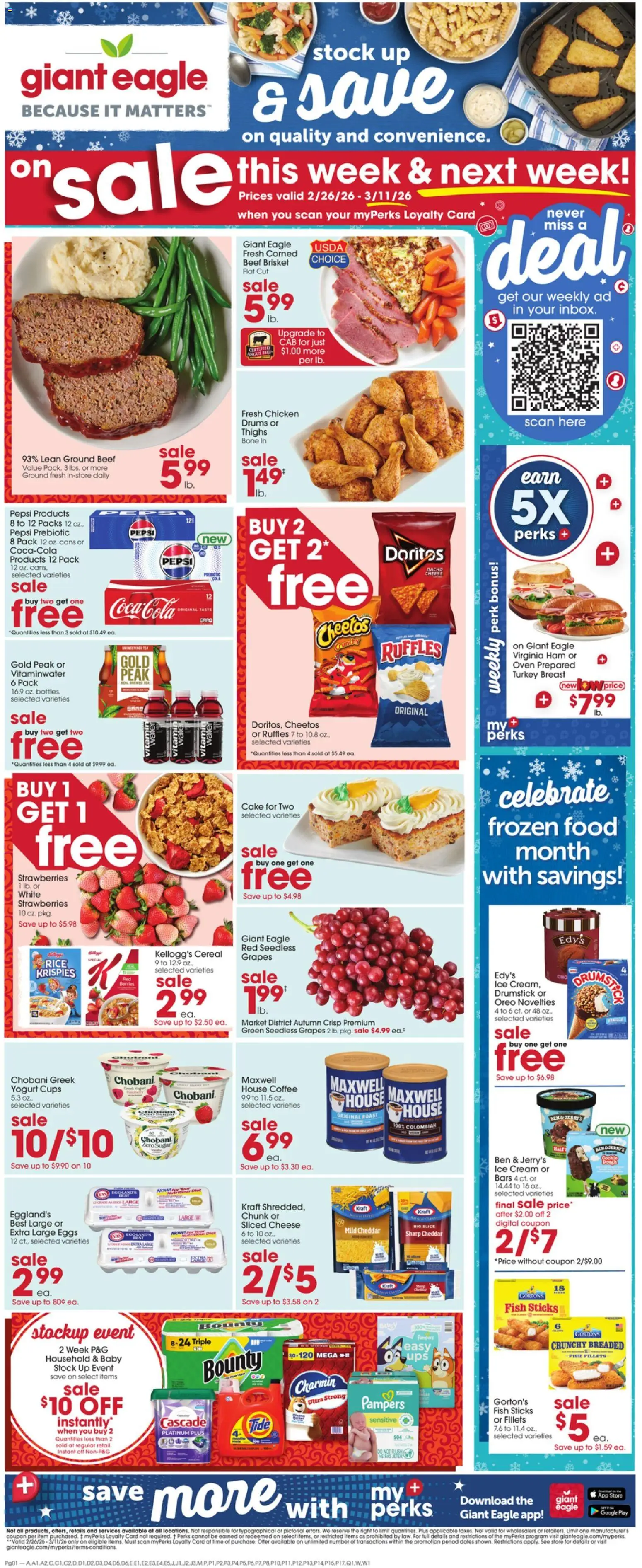Giant Eagle Weekly Ad - page 1- valid from 02/26/2026