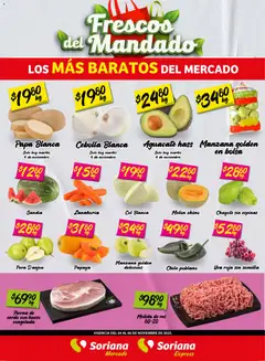 Soriana - Frescos del Mandado Mercado: BCS, Son y Sin válido desde 04/11/2025