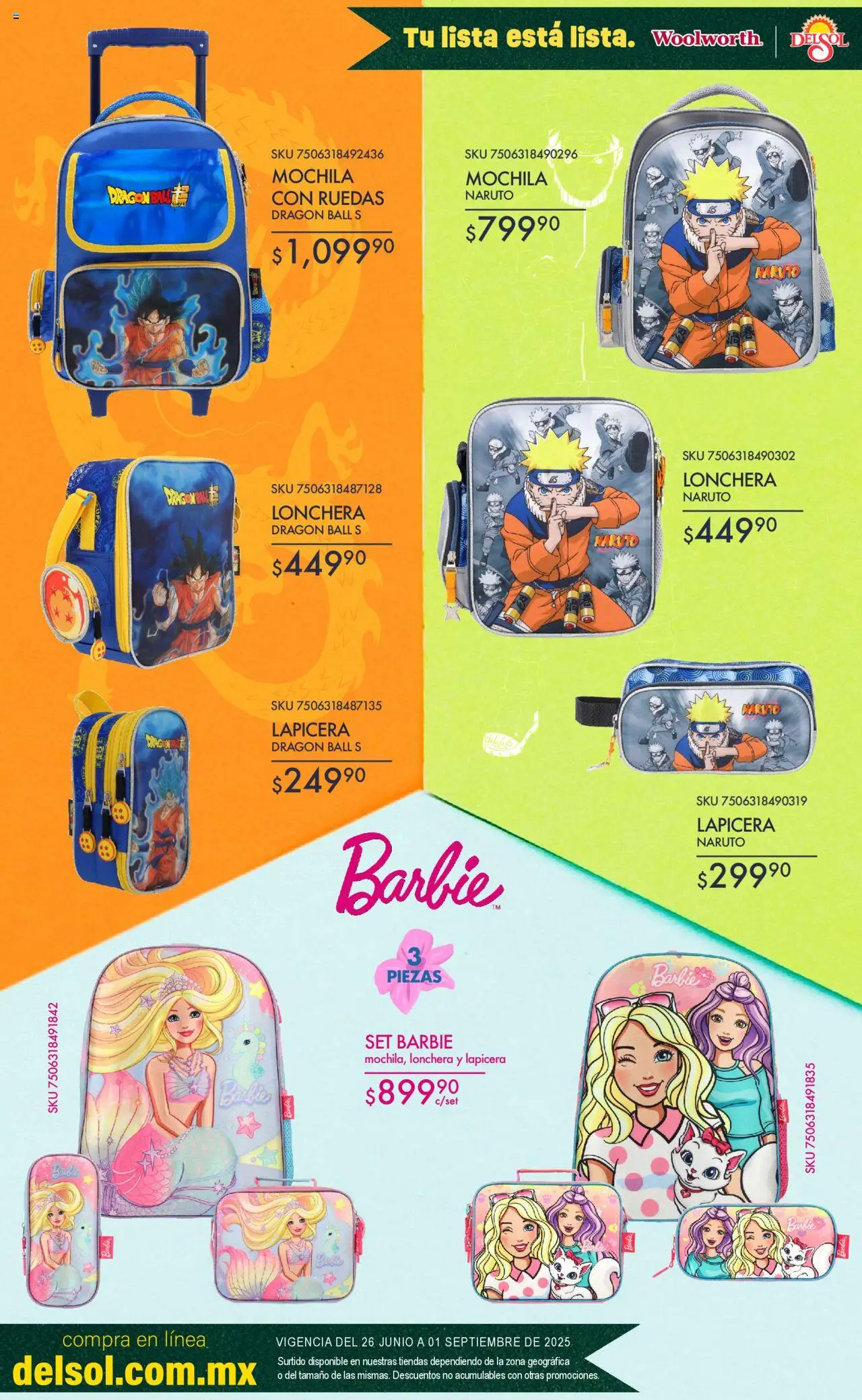 Del Sol y Woolworth catálogo Toda Tu Lista Está Lista En Tiendas - página 46- válido desde 26/06/2025