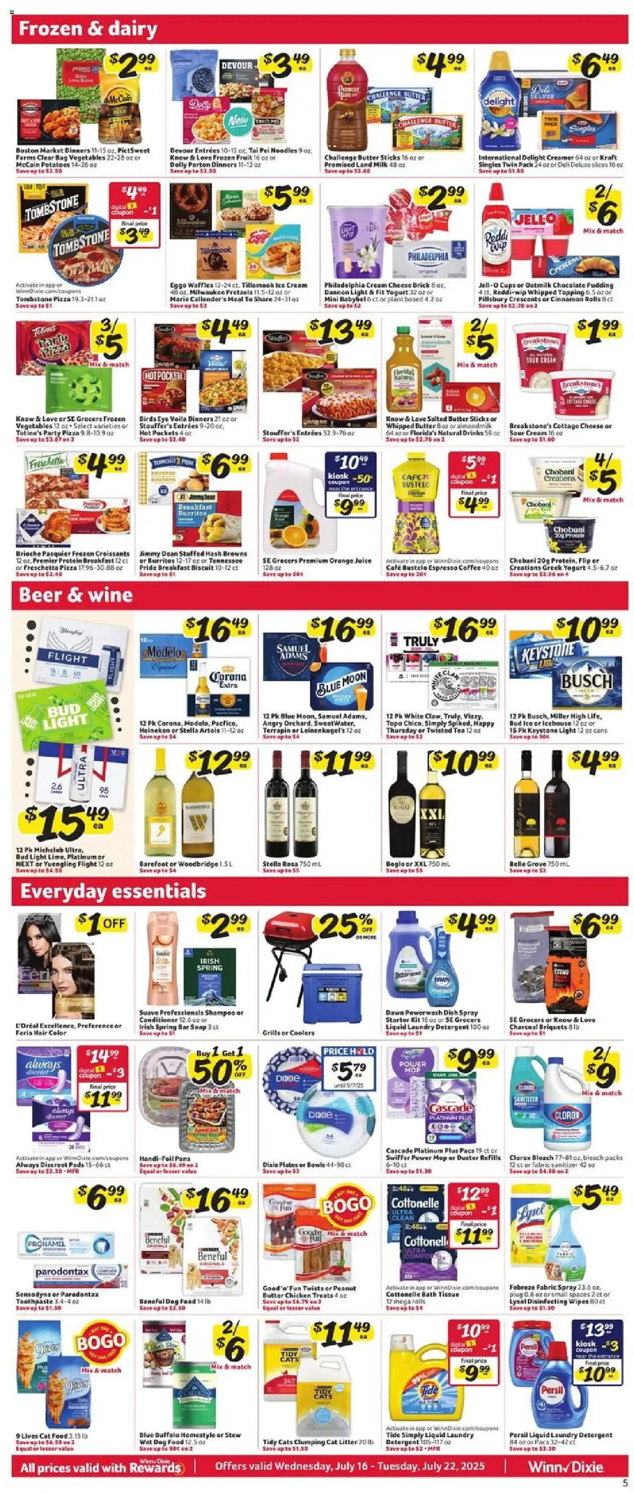 Winn Dixie Weekly Circular - GA - page 7- valid from 07/16/2025