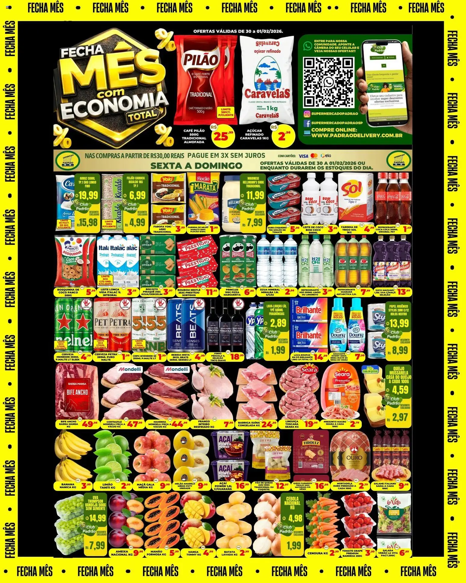 Supermercado Padrão - Ofertas da semana  - página 1- válido a partir de 30/01/2026
