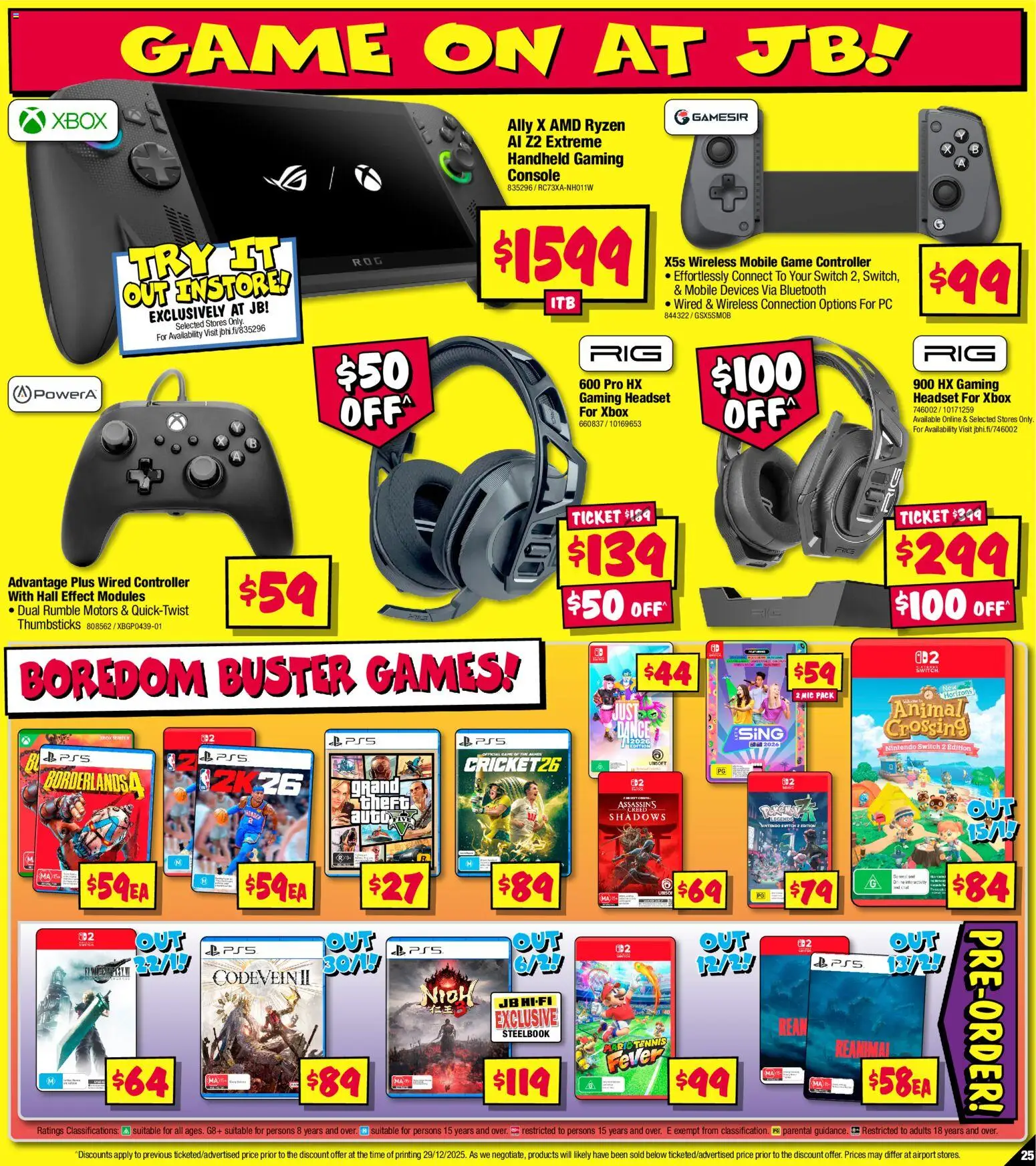 JB Hi-Fi  Catalogue  - page 25- valid from 08/01/2026