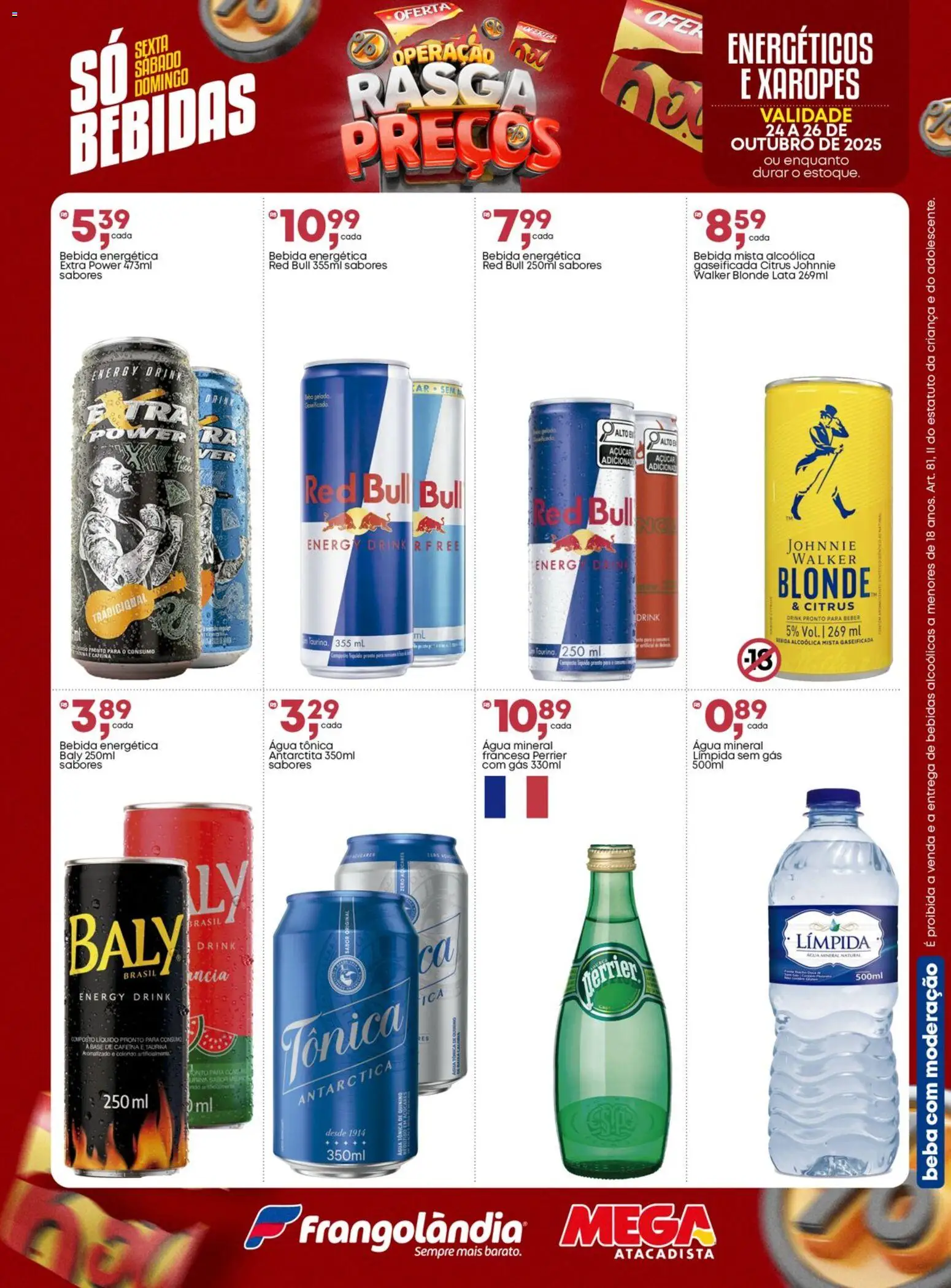 Frangolândia - Ofertas Bebidas - página 1- válido a partir de 24/10/2025

