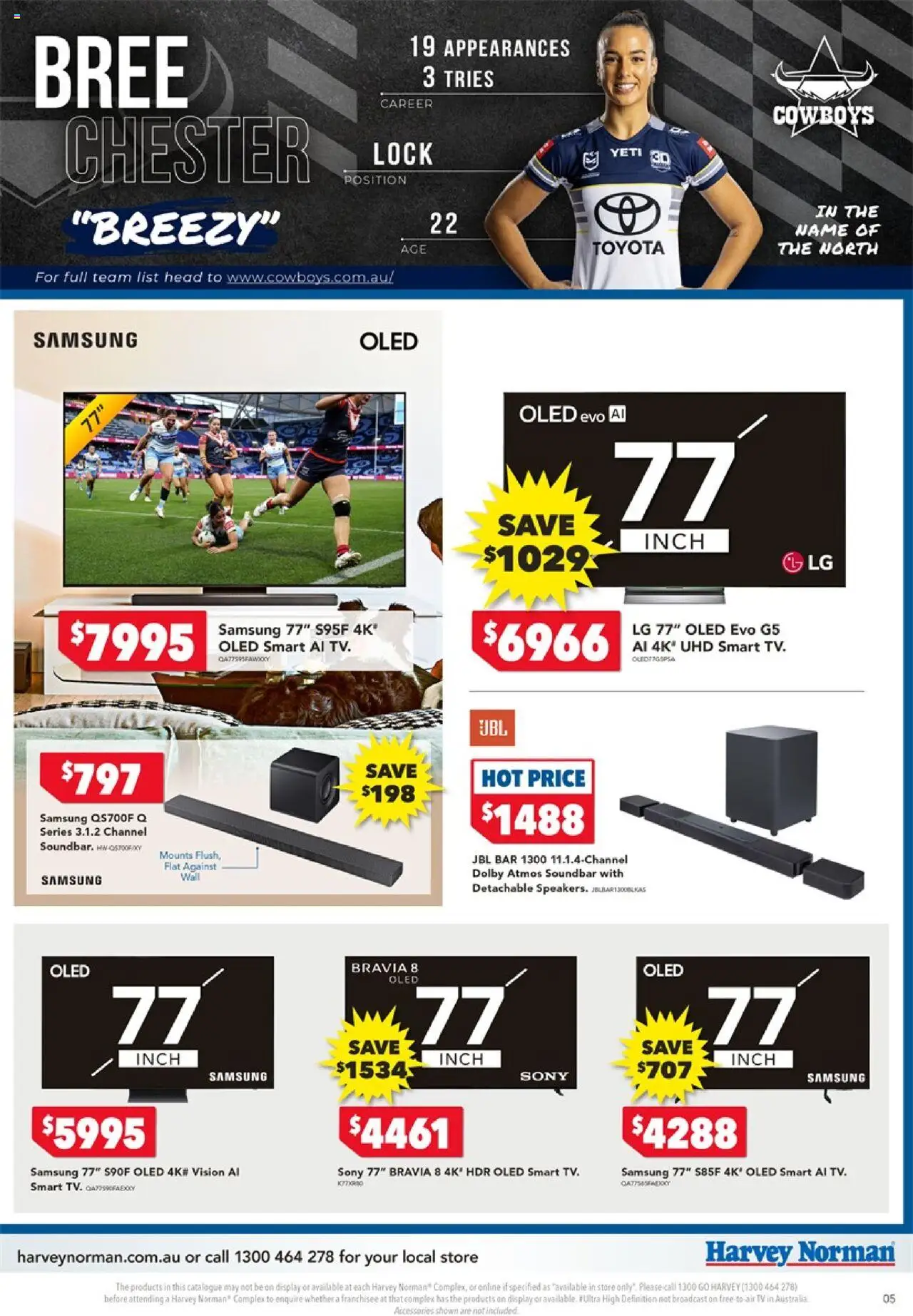 Harvey Norman NRLW – TV & Audio - page 5- valid from 17/07/2025