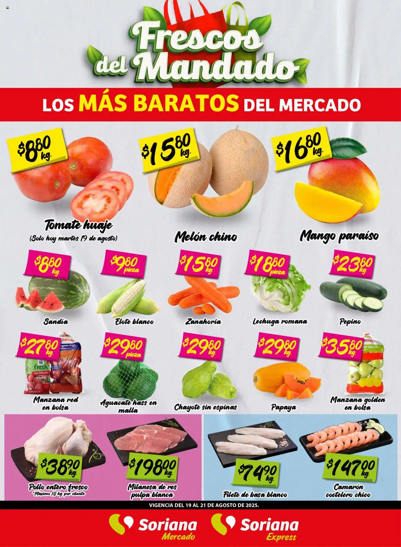Soriana - Frescos del Mandado Mercado: Nuevo León - página 1- válido desde 19/08/2025