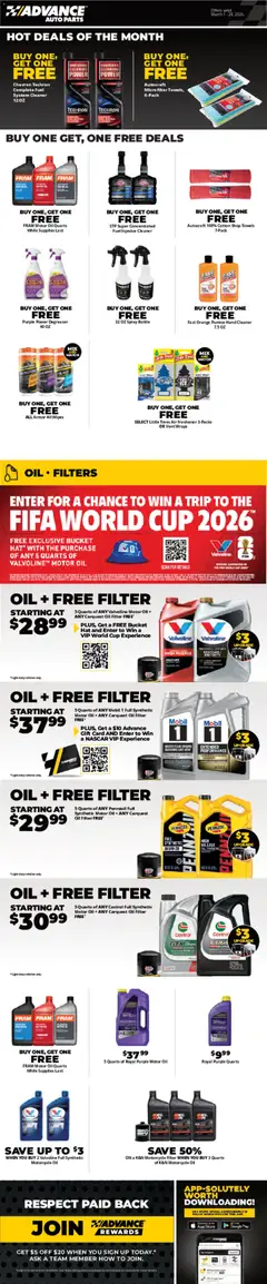 Preview Advance Auto Parts Weekly Ad valid from 03/01/2026