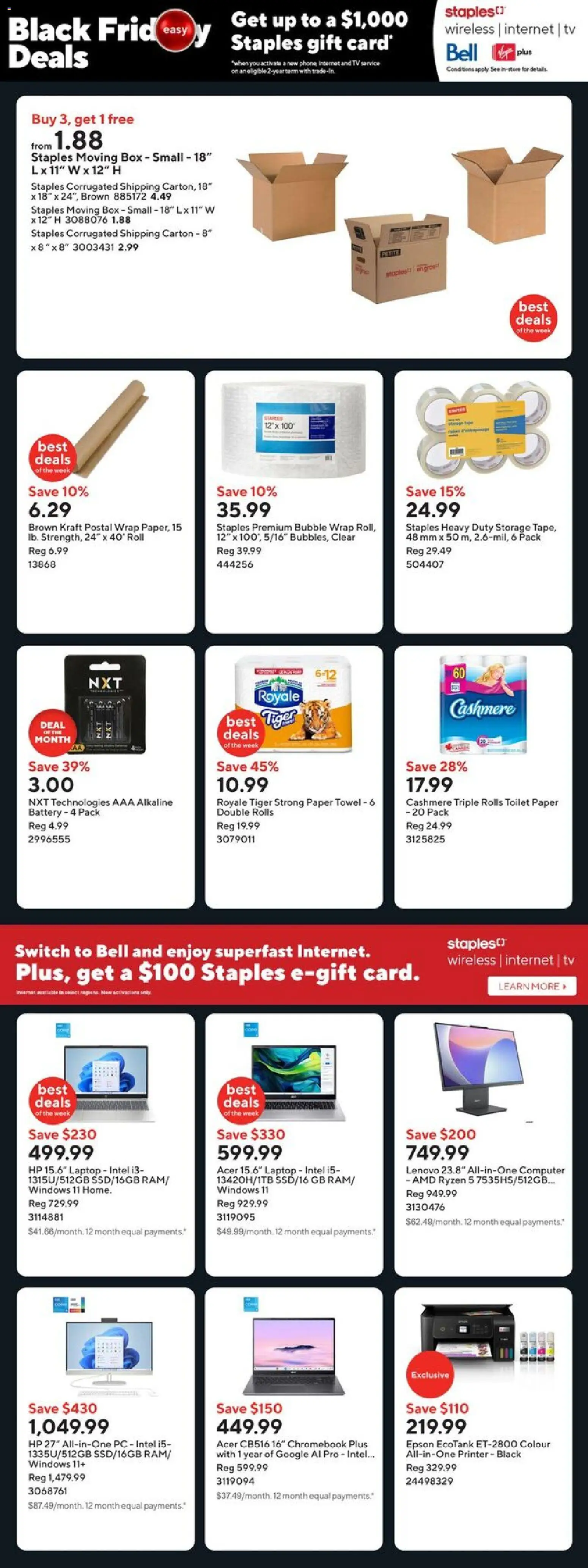 Staples - Black Friday  - page 3- valid from Nov 14, 2025