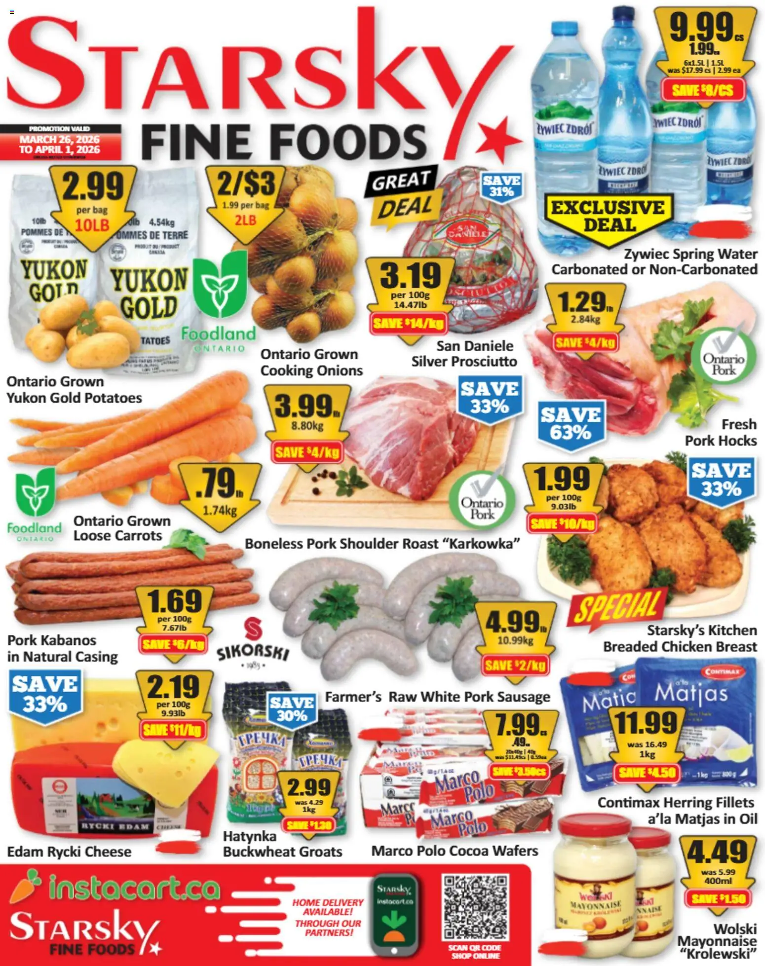 Starsky weekly flyer / circulaire - page 1- valid from Mar 26, 2026