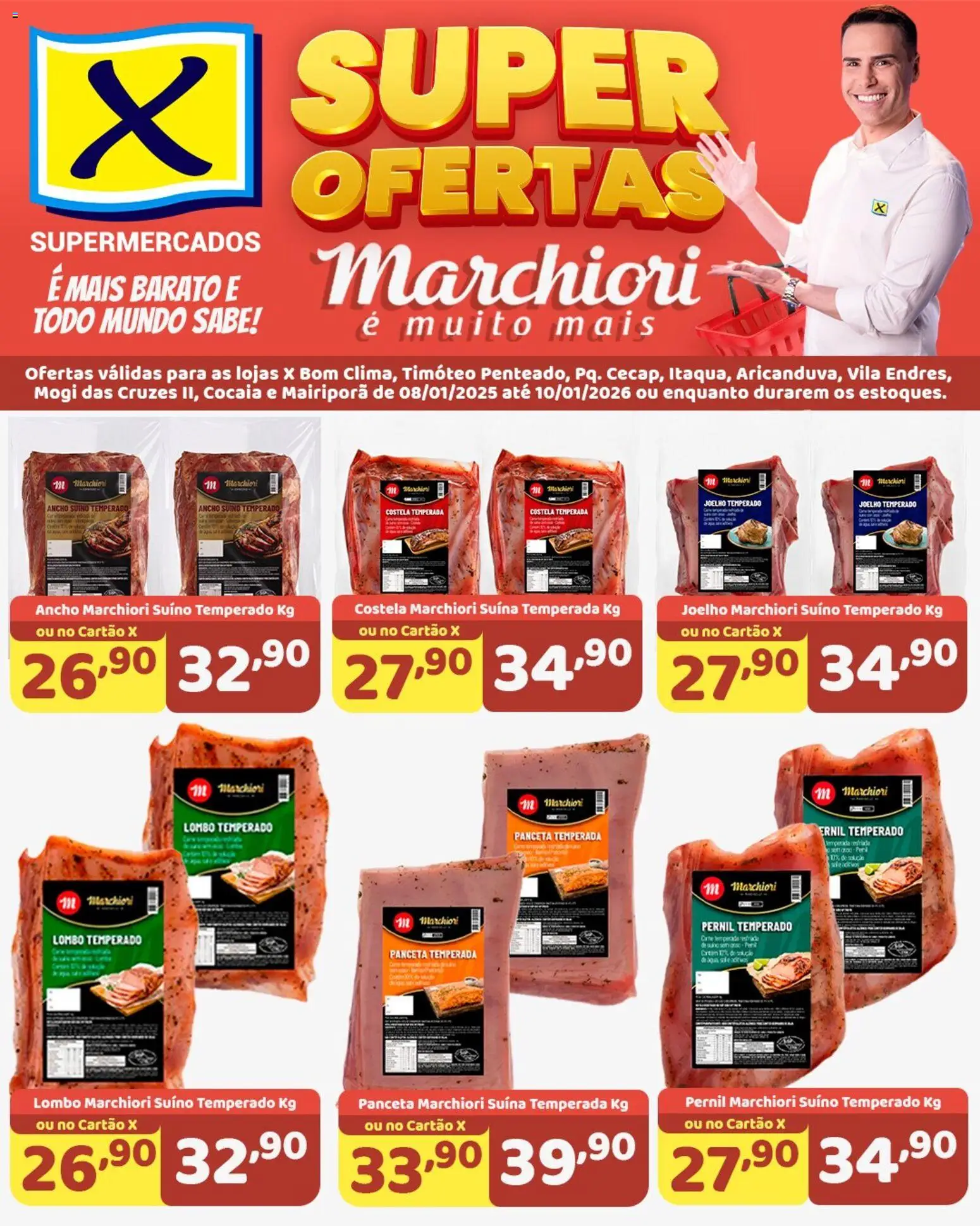 X Supermercados - Ofertas Marchiori  - página 1- válido a partir de 08/01/2026
