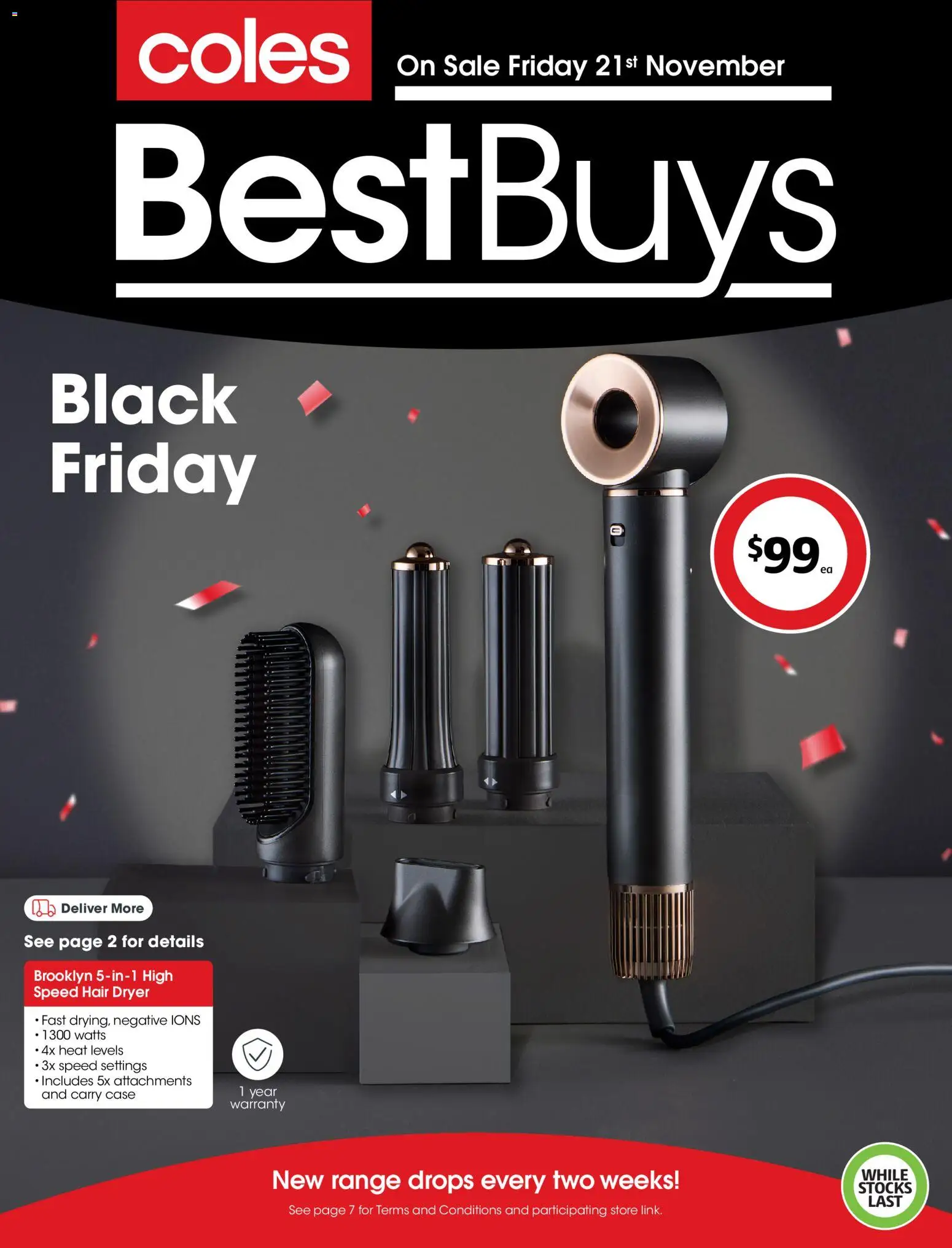 Coles Black Friday - page 1- valid from 21/11/2025