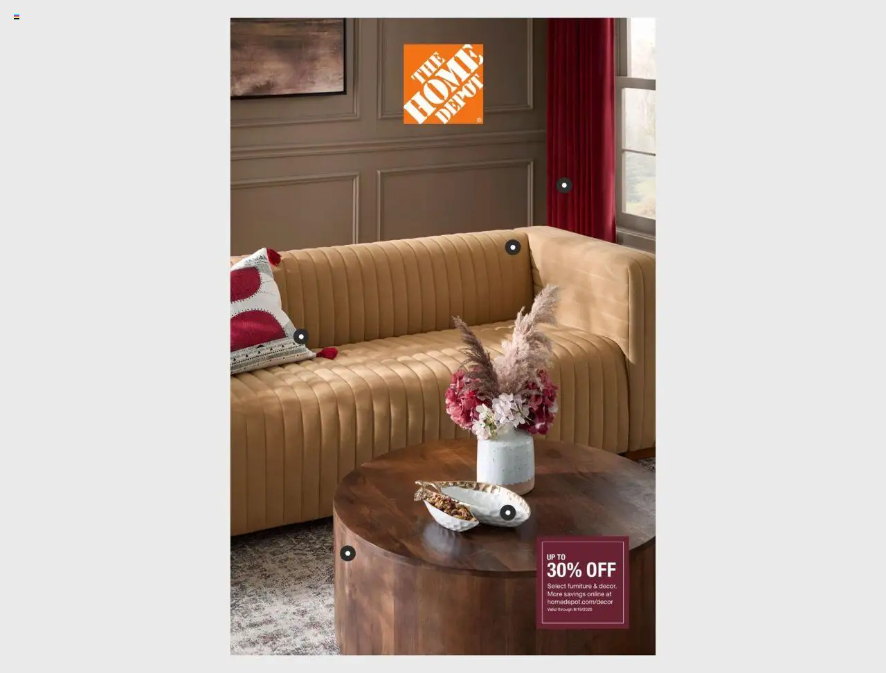 Home Depot Catalog - page 1- valid from 08/25/2025