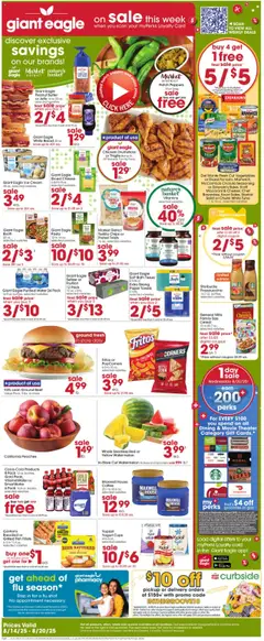Preview Giant Eagle Weekly Ad valid from 08/14/2025