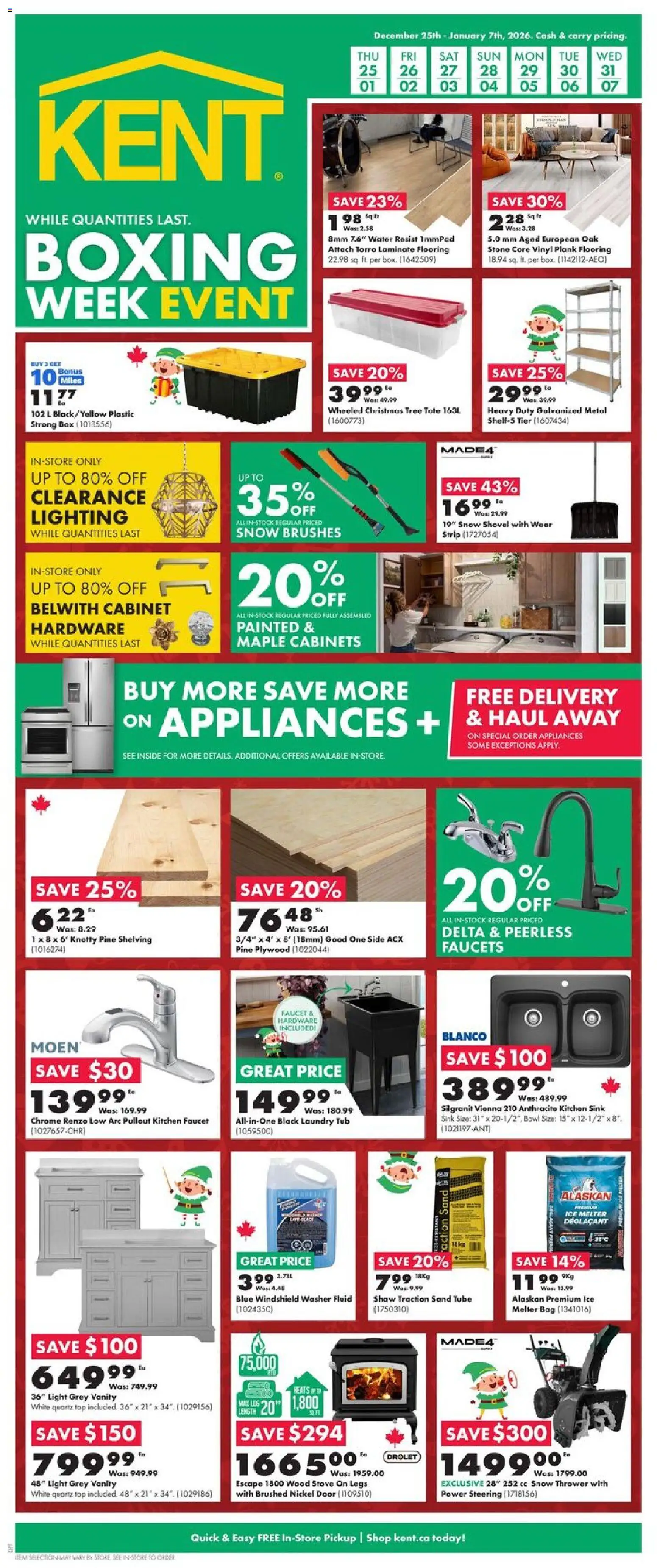 Kent weekly flyer / circulaire - page 1- valid from Dec 25, 2025