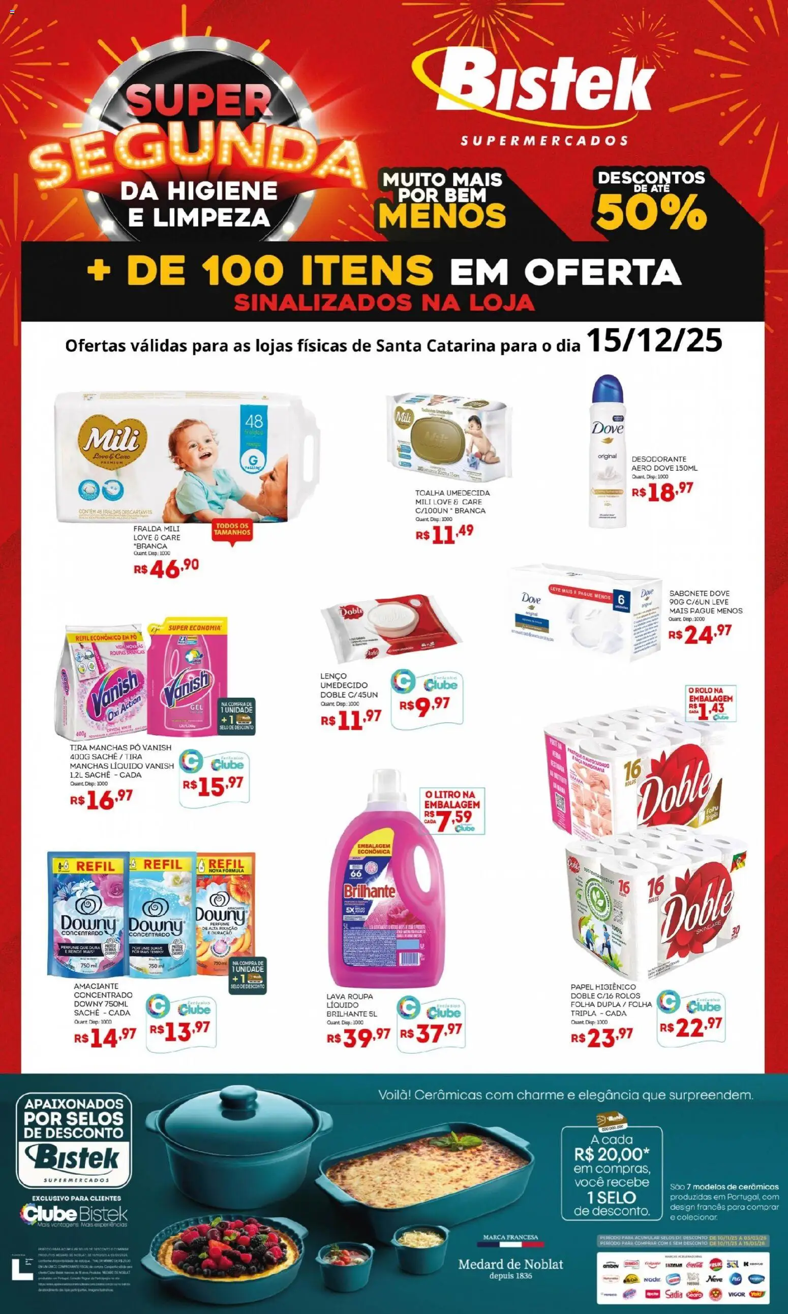Bistek Supermercados - Ofertas Super Segunda - página 1- válido a partir de 15/12/2025
