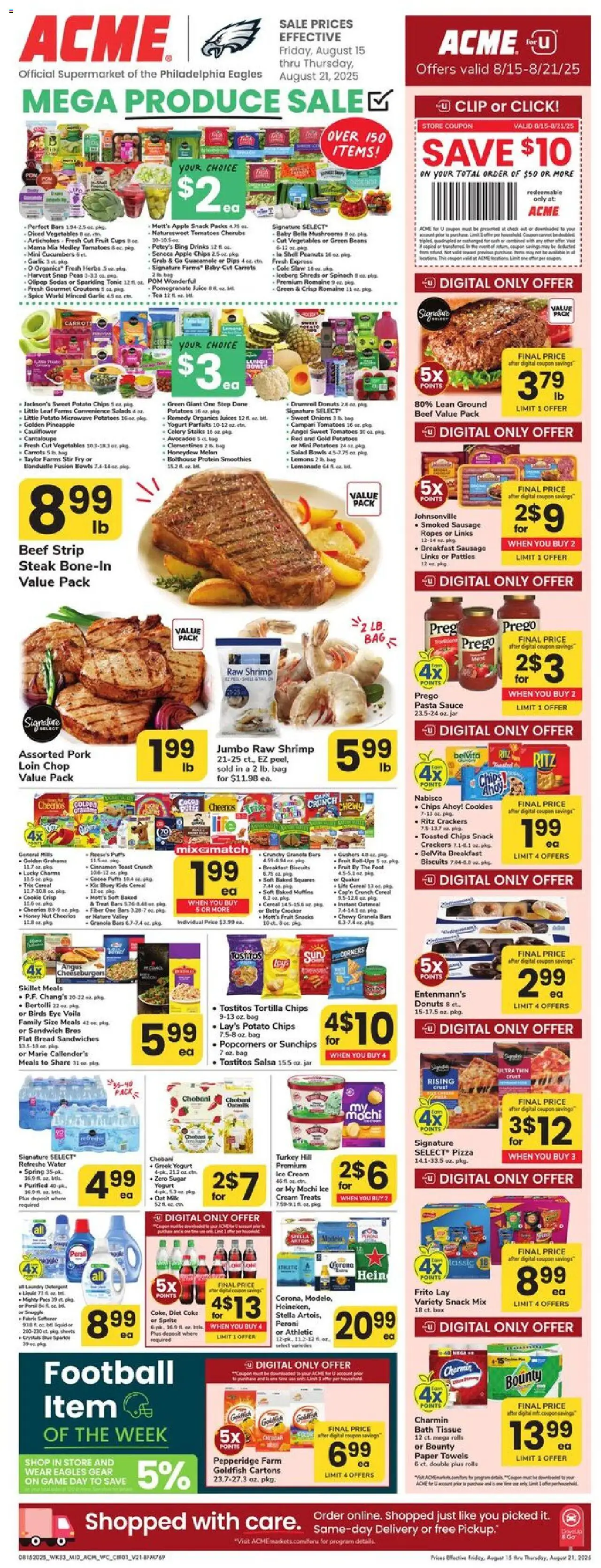 Acme Weekly Ad - page 1- valid from 08/15/2025
