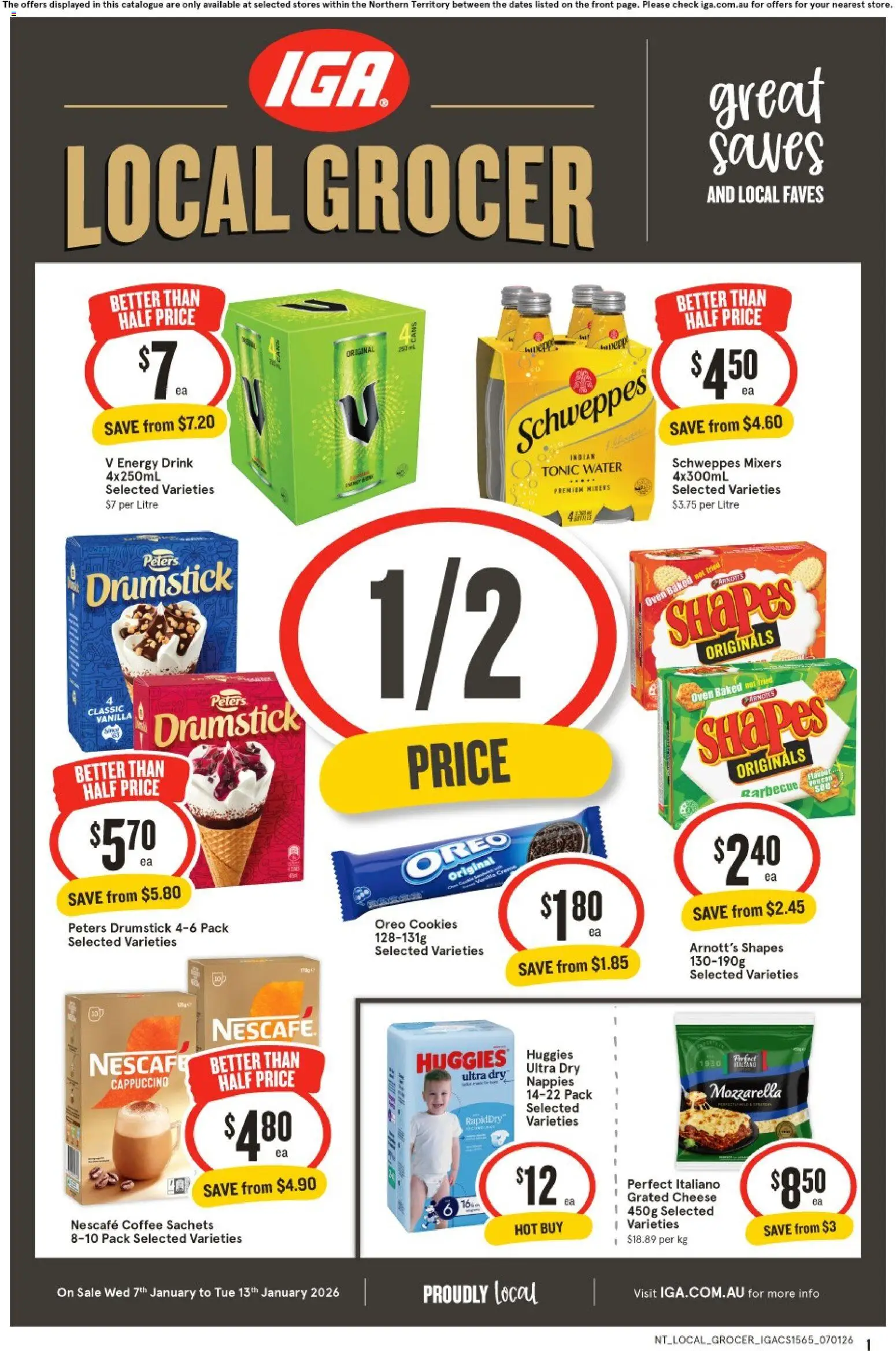 IGA Local Grocer NT - page 1- valid from 07/01/2026