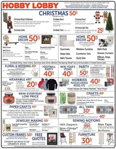 Preview Hobby Lobby Weekly Ad valid from 12/07/2025