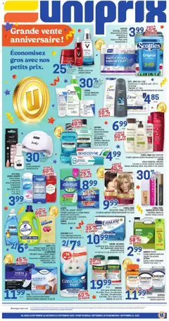 Preview Uniprix weekly flyer / circulaire valid from Sep 18, 2025