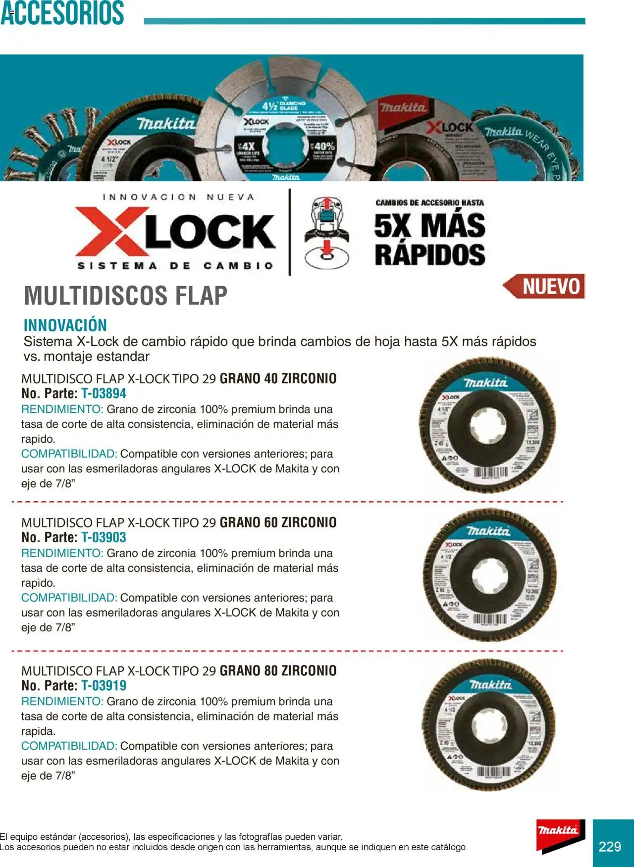 Makita catálogo Accesorios - página 229- válido desde 08/07/2024
