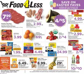 Preview Food 4 Less Weekly Ad valid from 04/01/2026