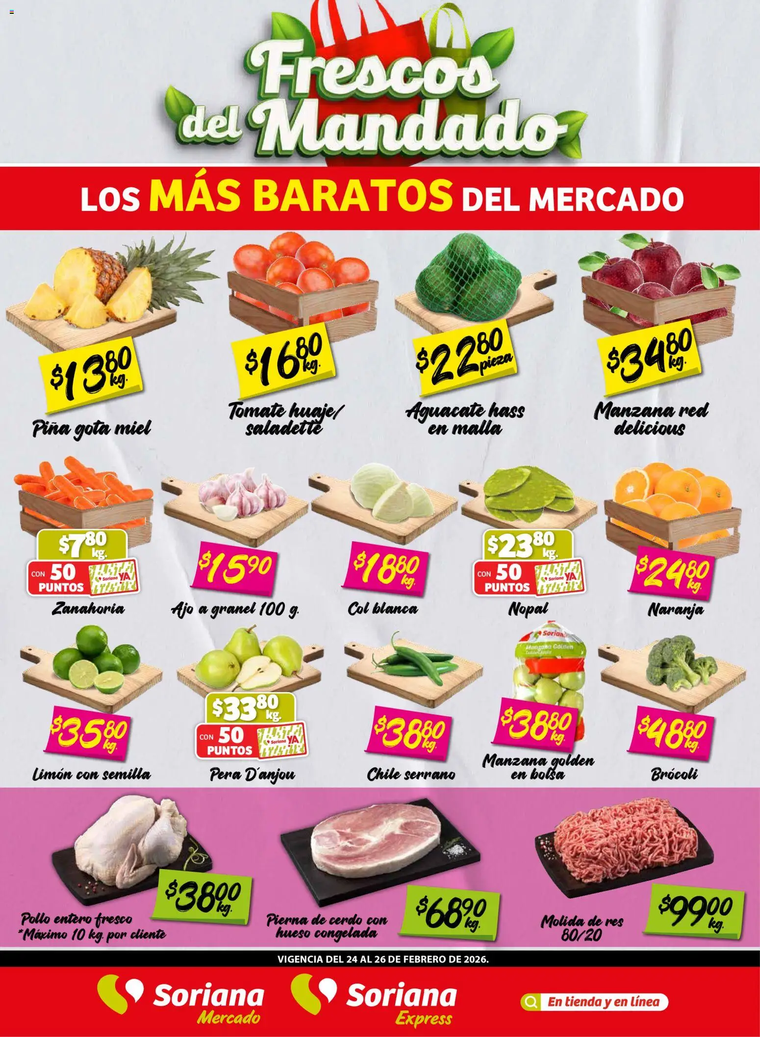 Soriana - Frescos del Mandado Mercado: Saltillo y Torreón - página 1- válido desde 24/02/2026
