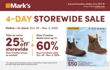 Preview Mark's weekly flyer / circulaire valid from Oct 30, 2025
