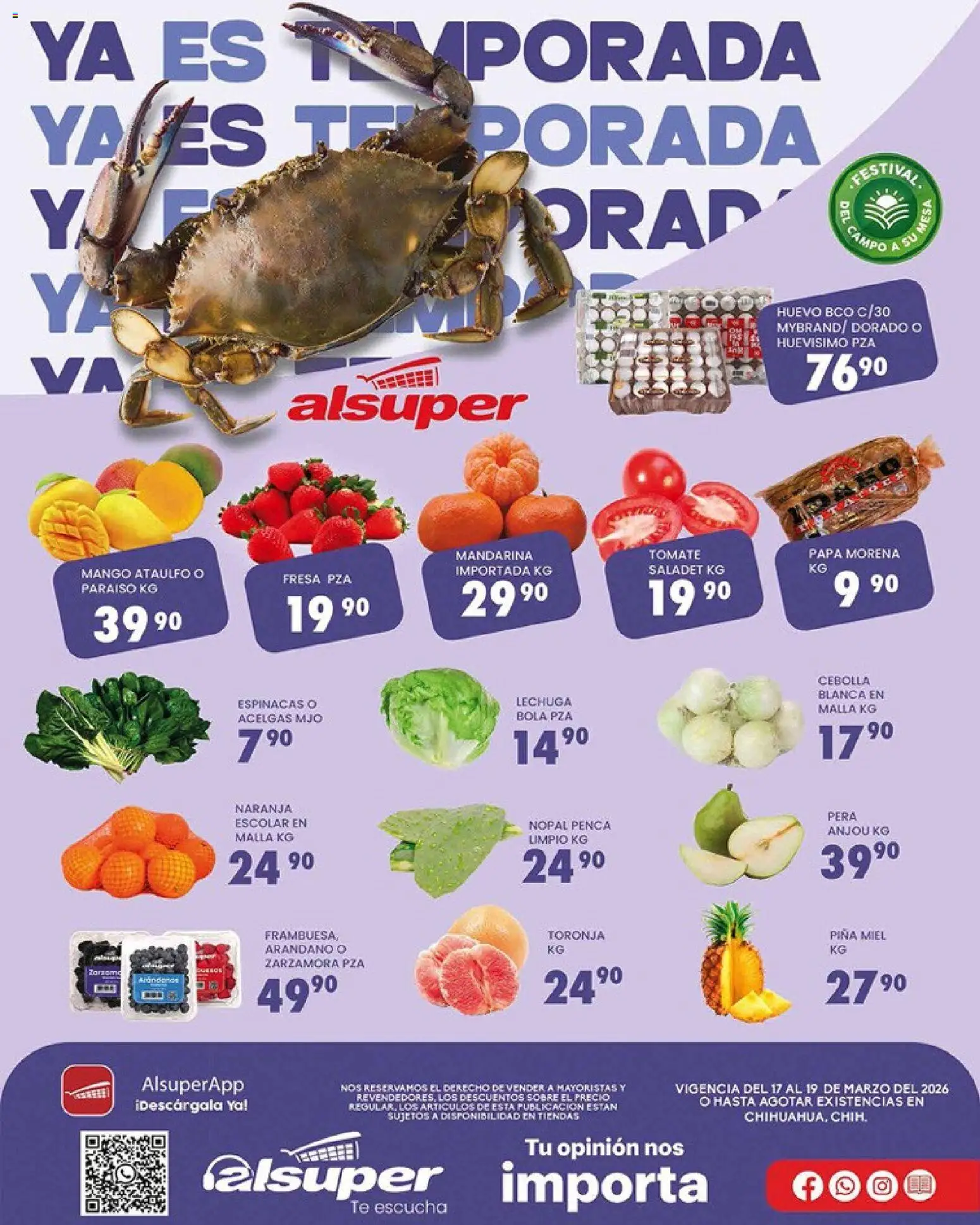 Alsuper folleto - página 1- válido desde 17/03/2026