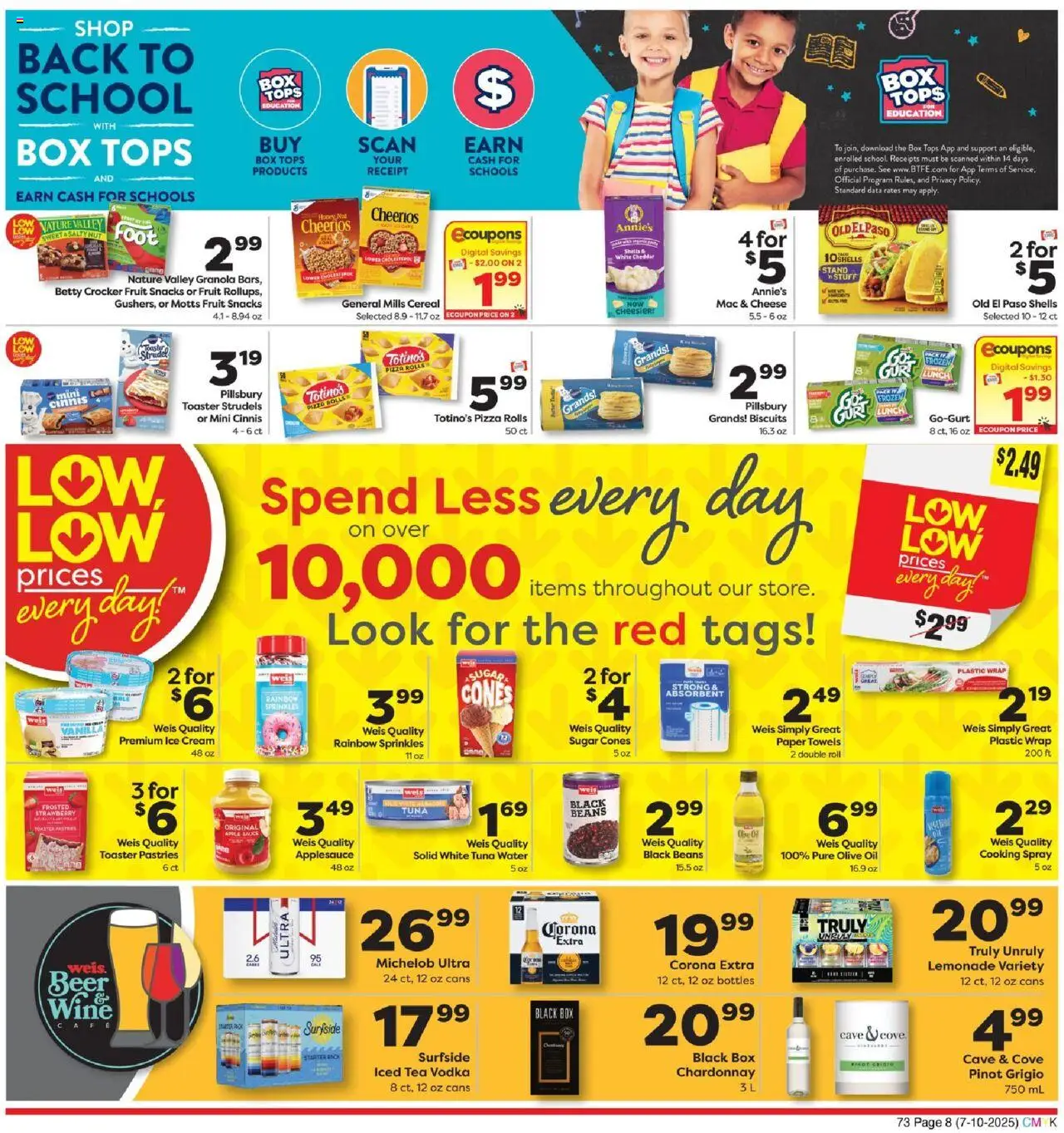 Weis Monthly Ad - VA - page 8- valid from 07/10/2025