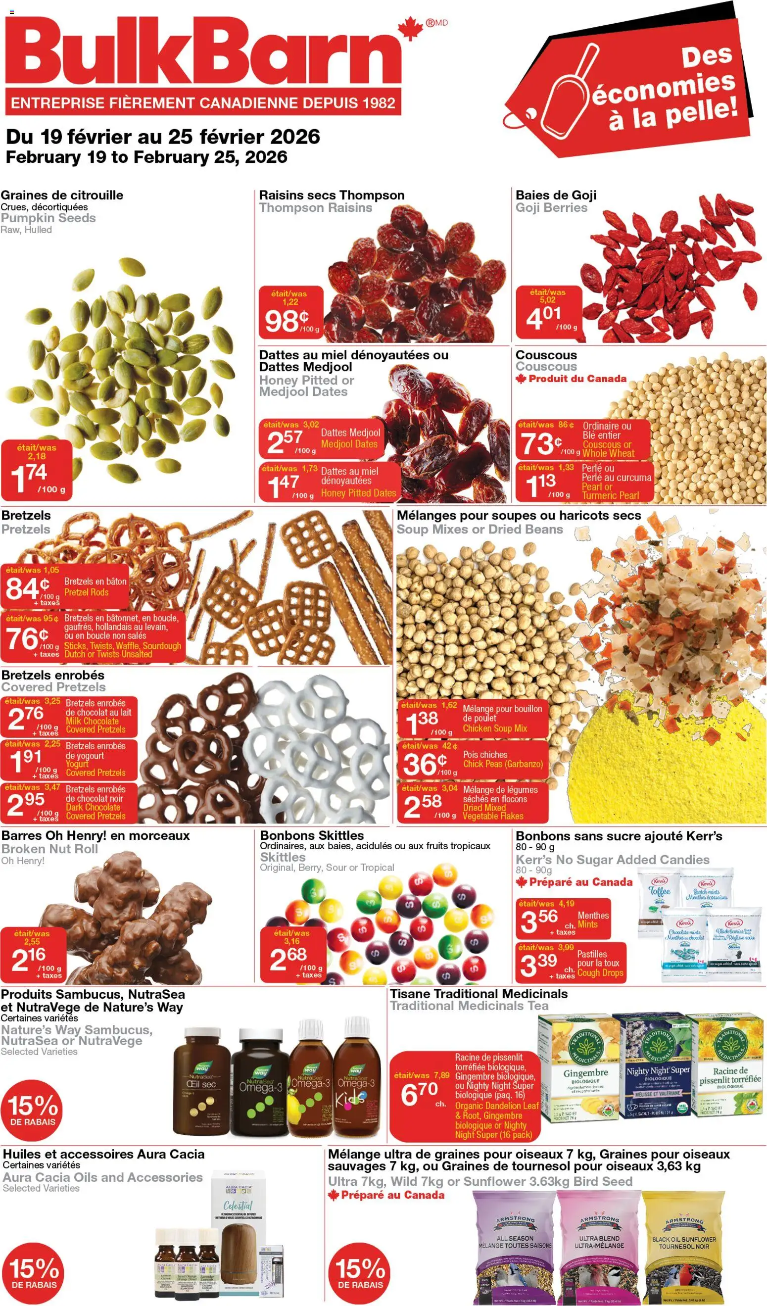 Bulk Barn weekly flyer / circulaire - page 1- valid from Feb 19, 2026
