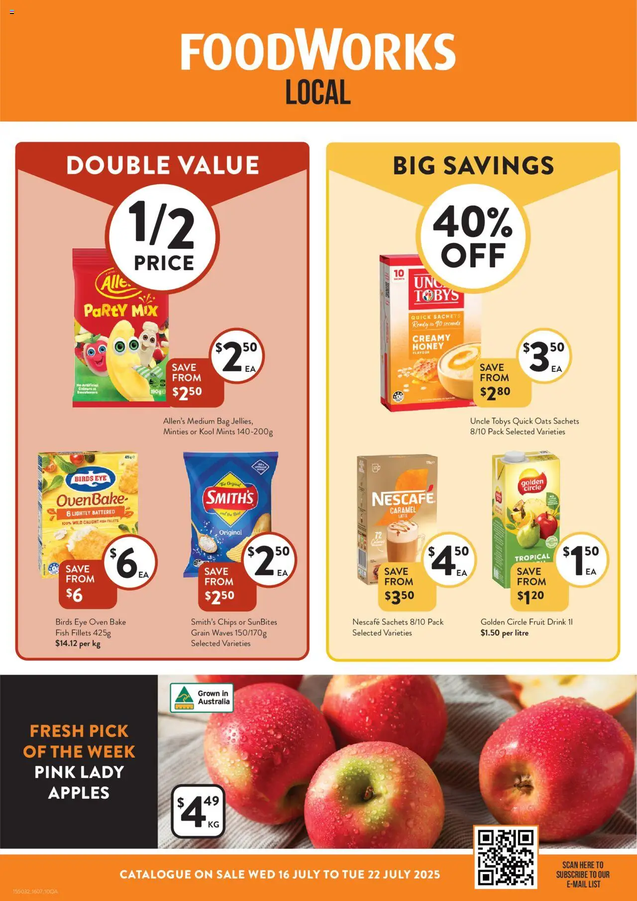 Foodworks - Catalogue QLD - page 1- valid from 16/07/2025