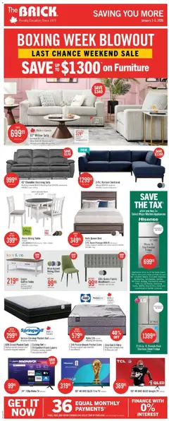 Preview The Brick weekly flyer / circulaire valid from Dec 30, 2025