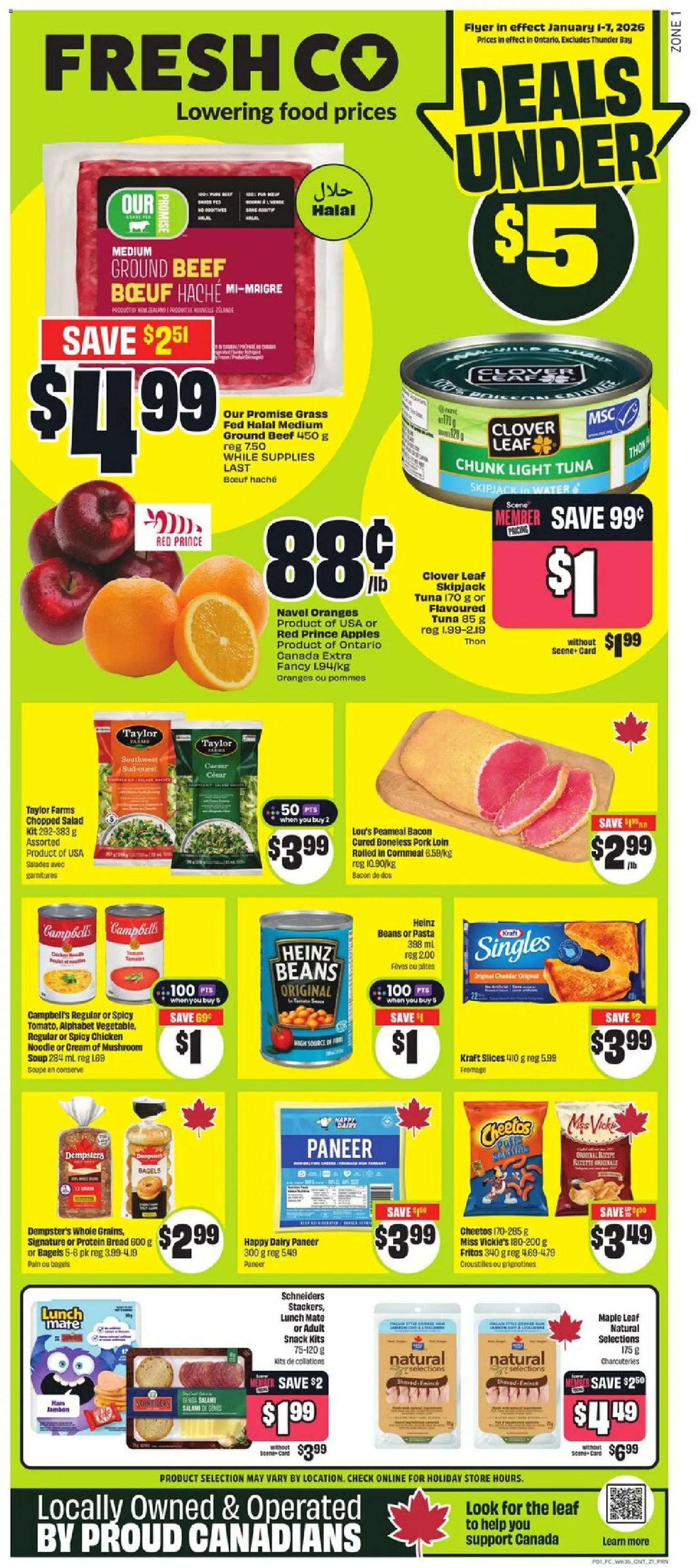 FreshCo weekly flyer / circulaire - page 1- valid from Jan 1, 2026