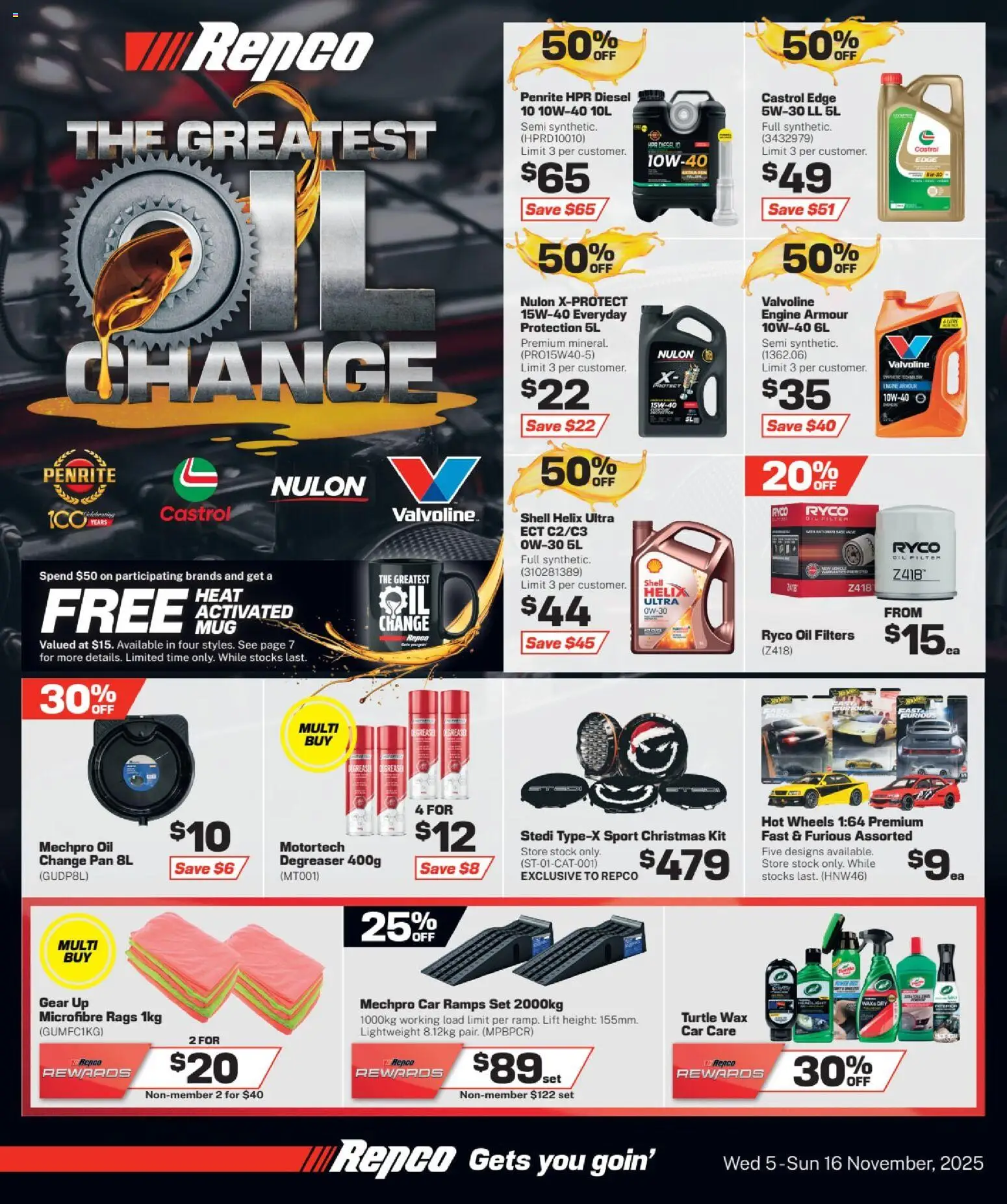 Repco Catalogue - page 1- valid from 05/11/2025