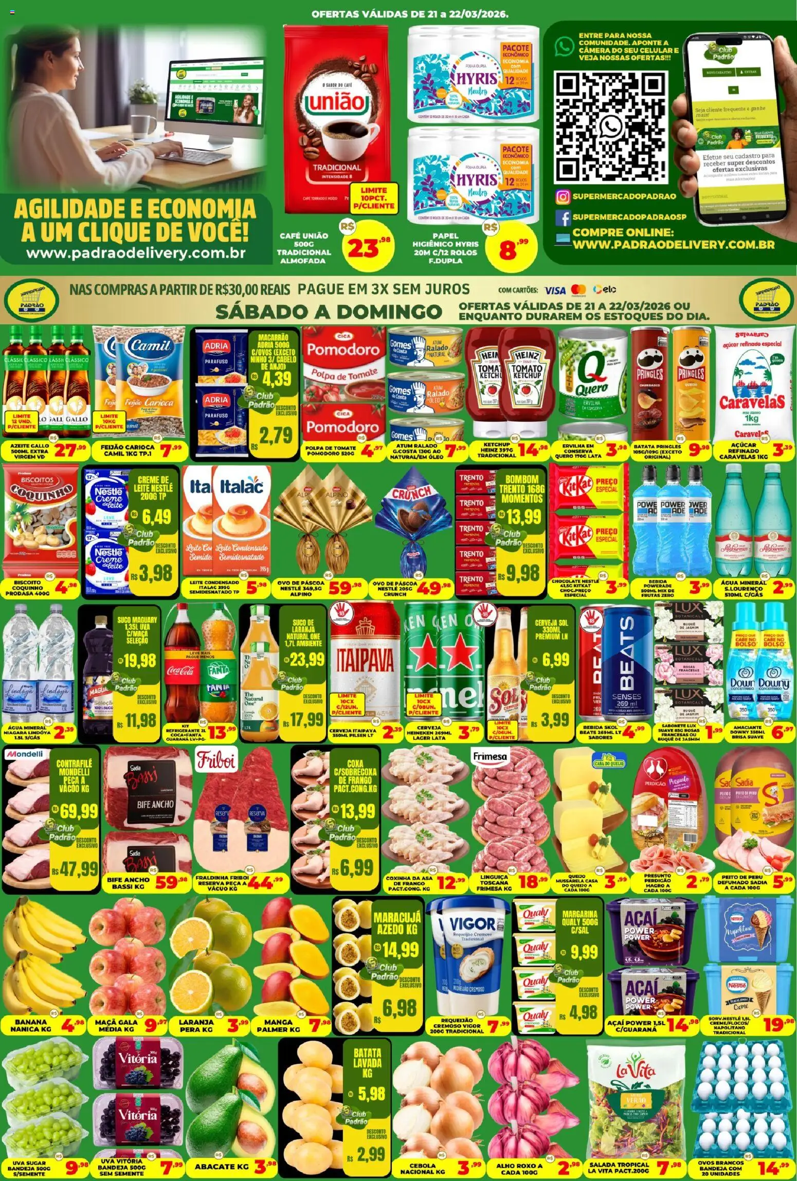 Supermercado Padrão - Ofertas da semana - página 1- válido a partir de 21/03/2026
