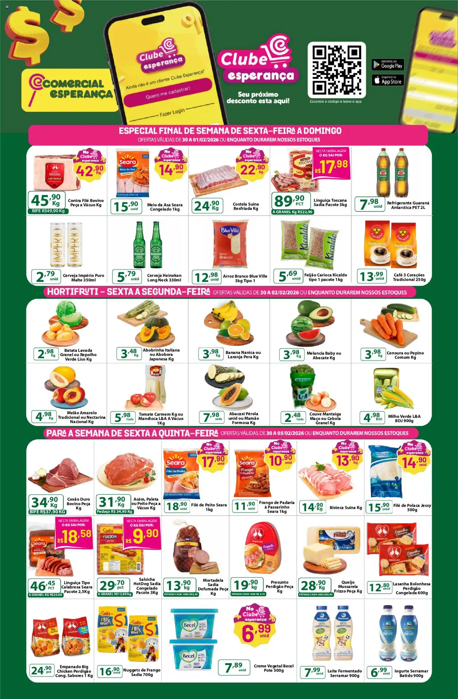 Comercial Esperança - Ofertas Clube - página 1- válido a partir de 30/01/2026
