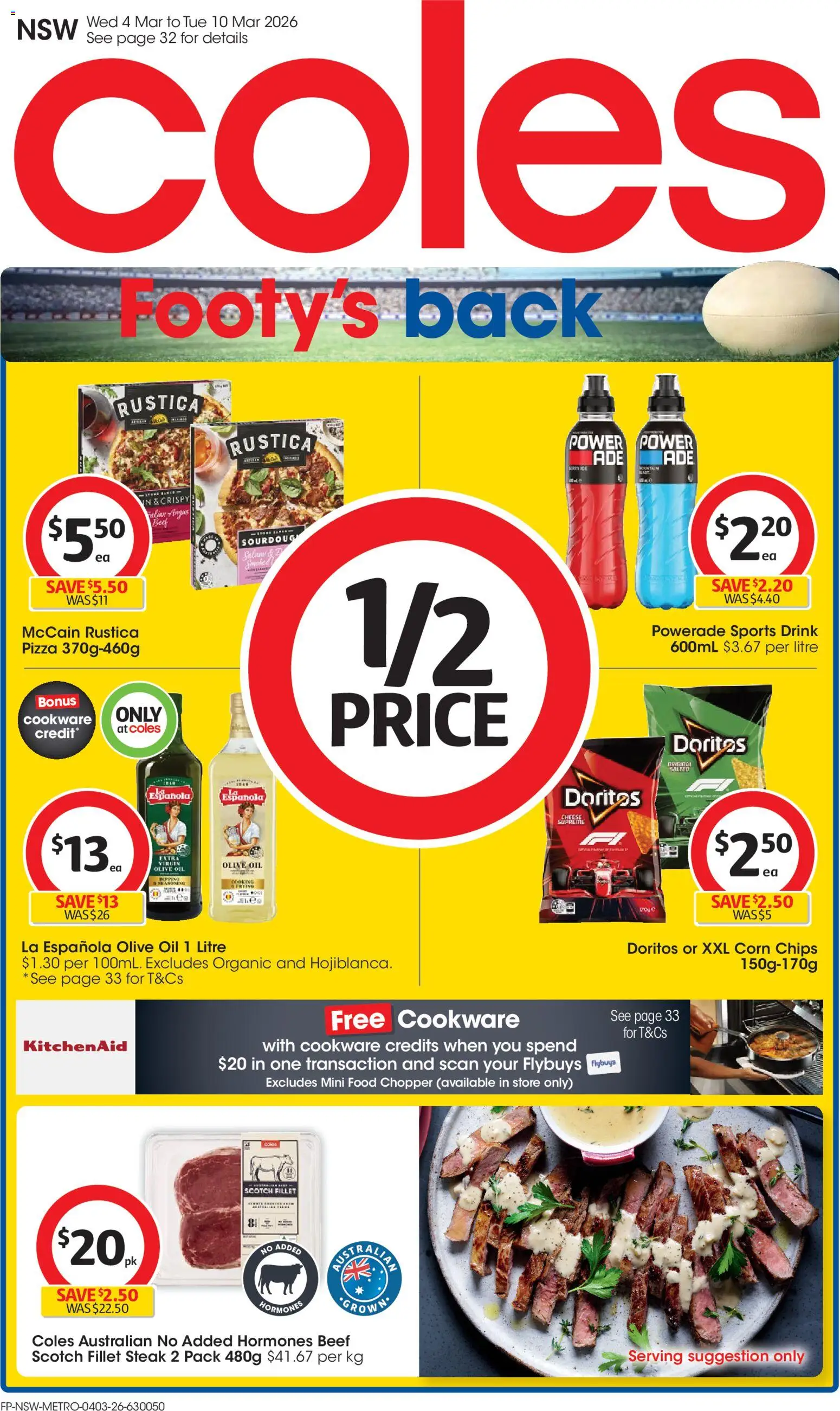 Coles catalogue  - page 1- valid from 04/03/2026