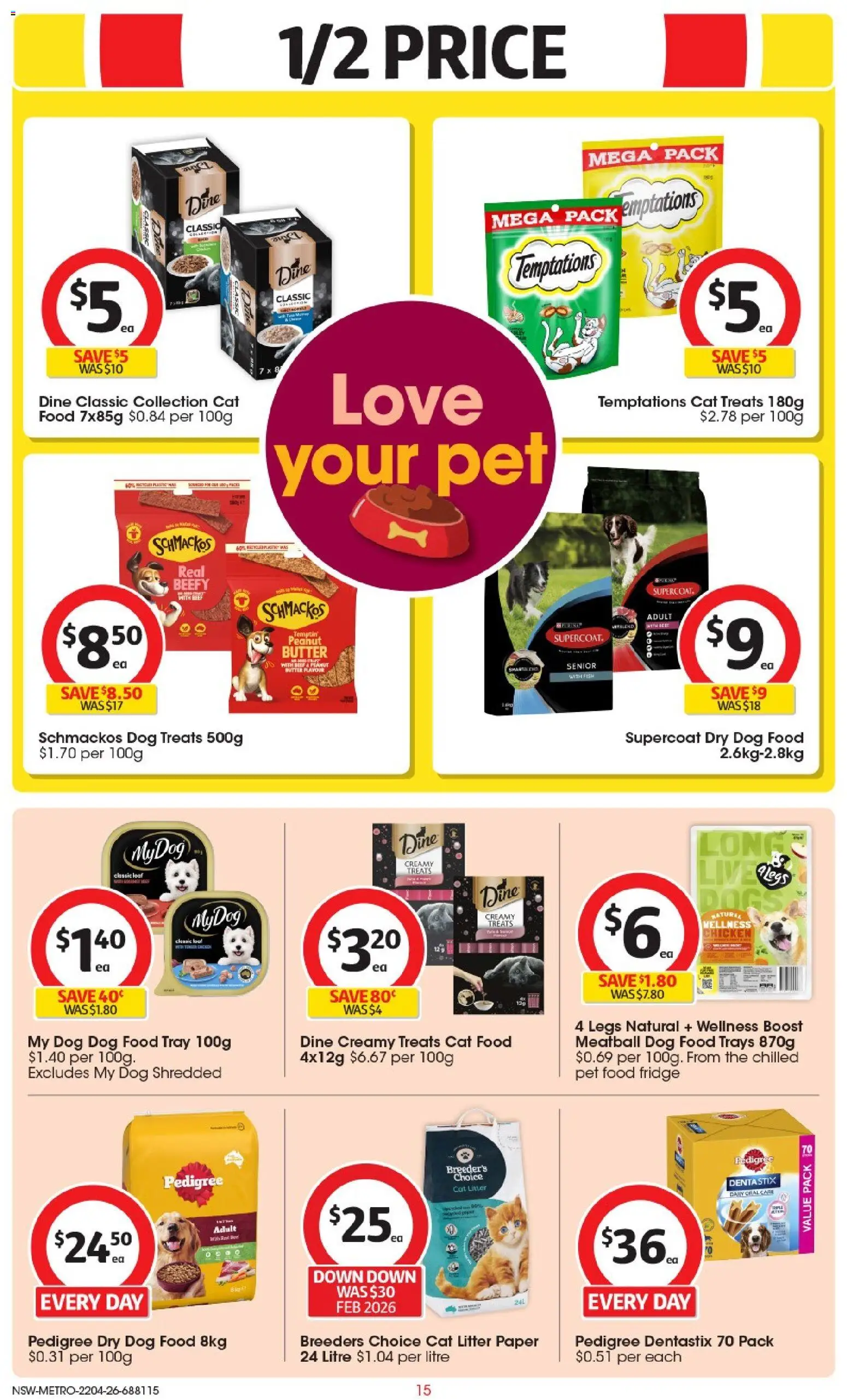 Coles catalogue  - page 15- valid from 22/04/2026