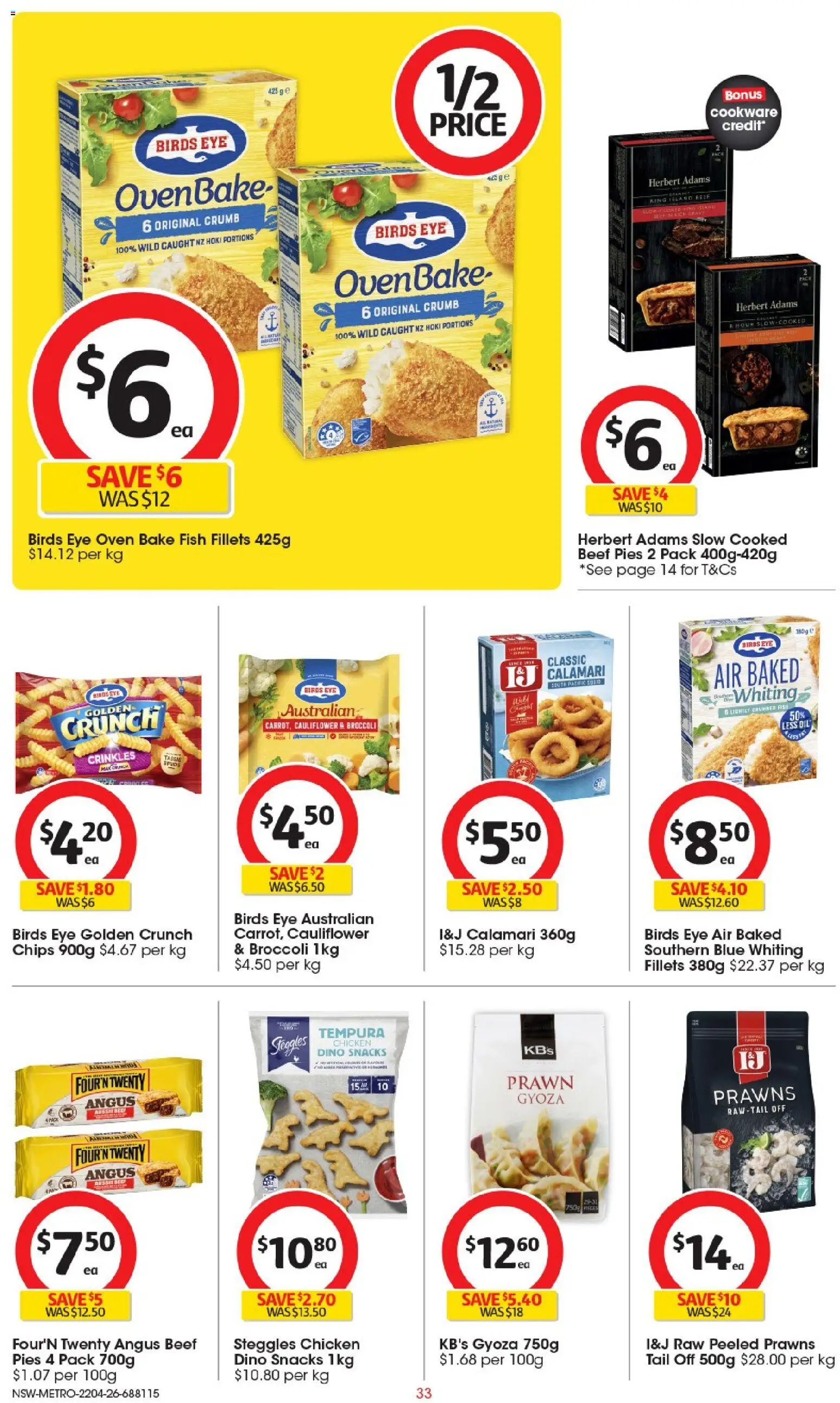 Coles catalogue  - page 33- valid from 22/04/2026