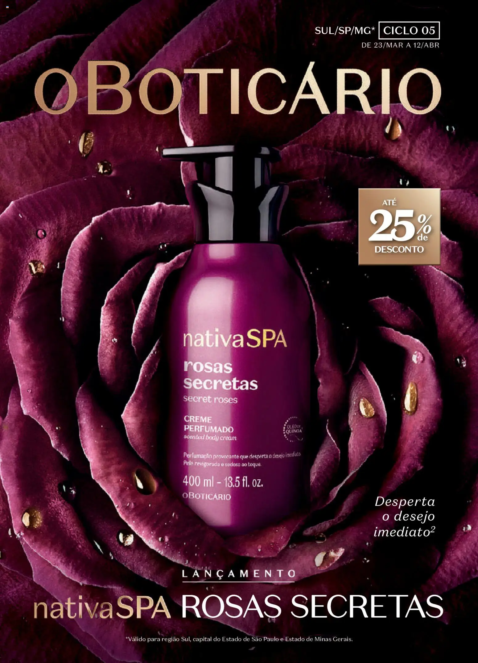 O Boticário - Ciclo 05/2026 - página 1- válido a partir de 23/03/2026
