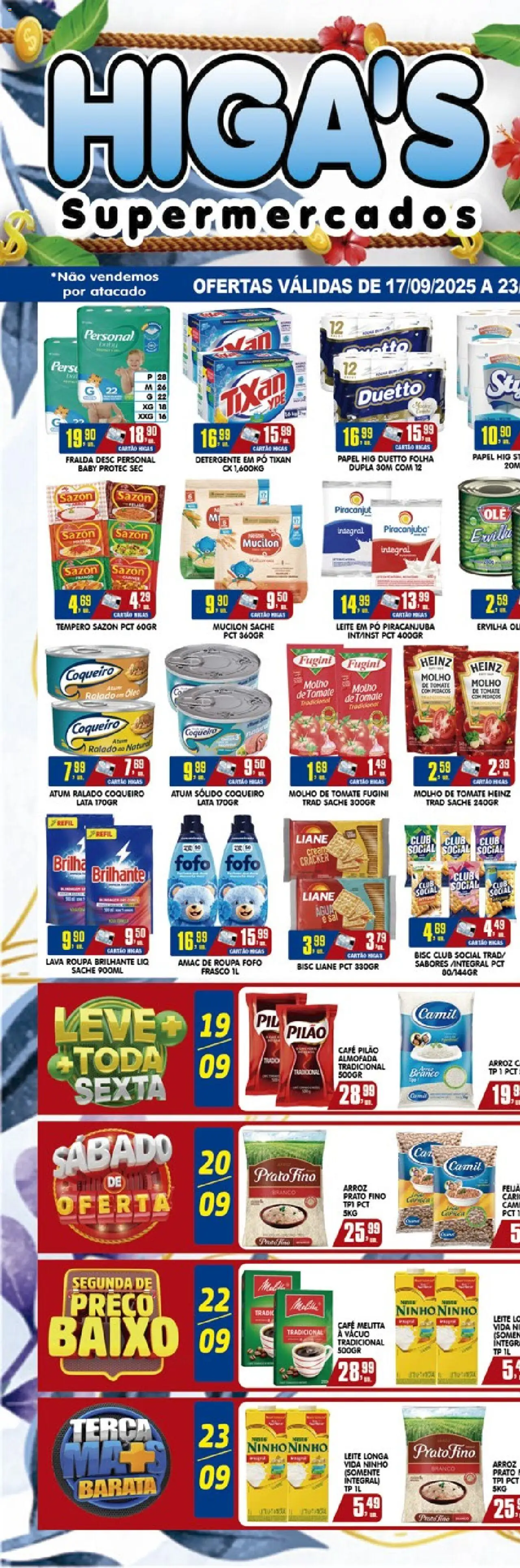 Higa's Supermercado - Ofertas da semana - página 1- válido a partir de 17/09/2025
