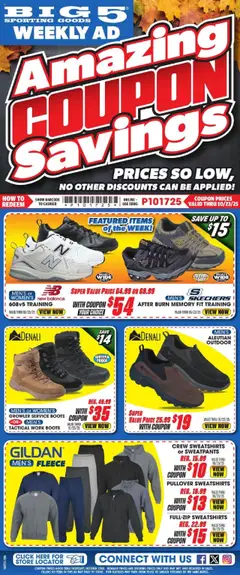 Preview Big 5 Sporting Goods Weekly Ad valid from 10/17/2025