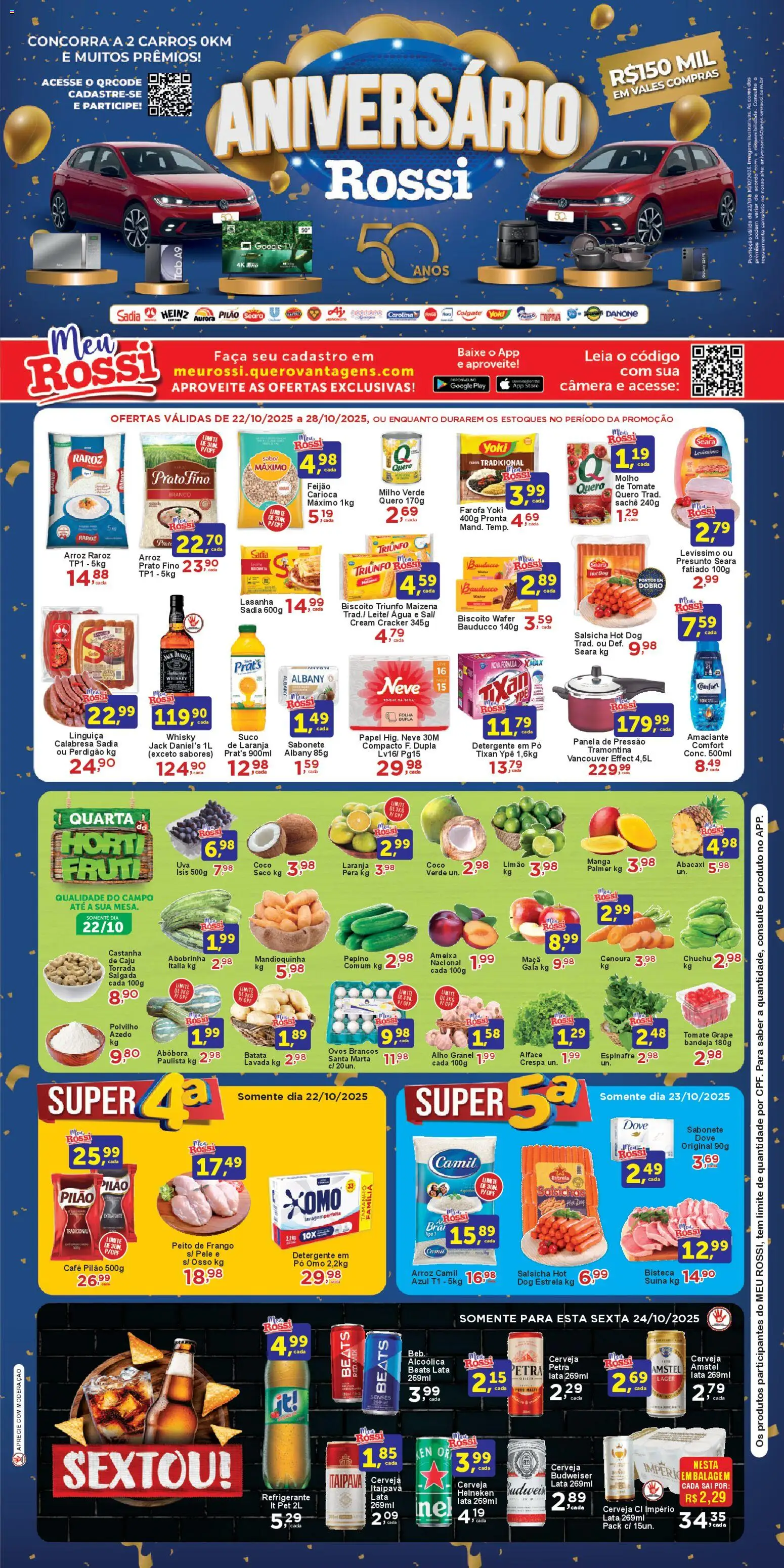 Rossi Supermercados - Ofertas da semana - página 1- válido a partir de 22/10/2025

