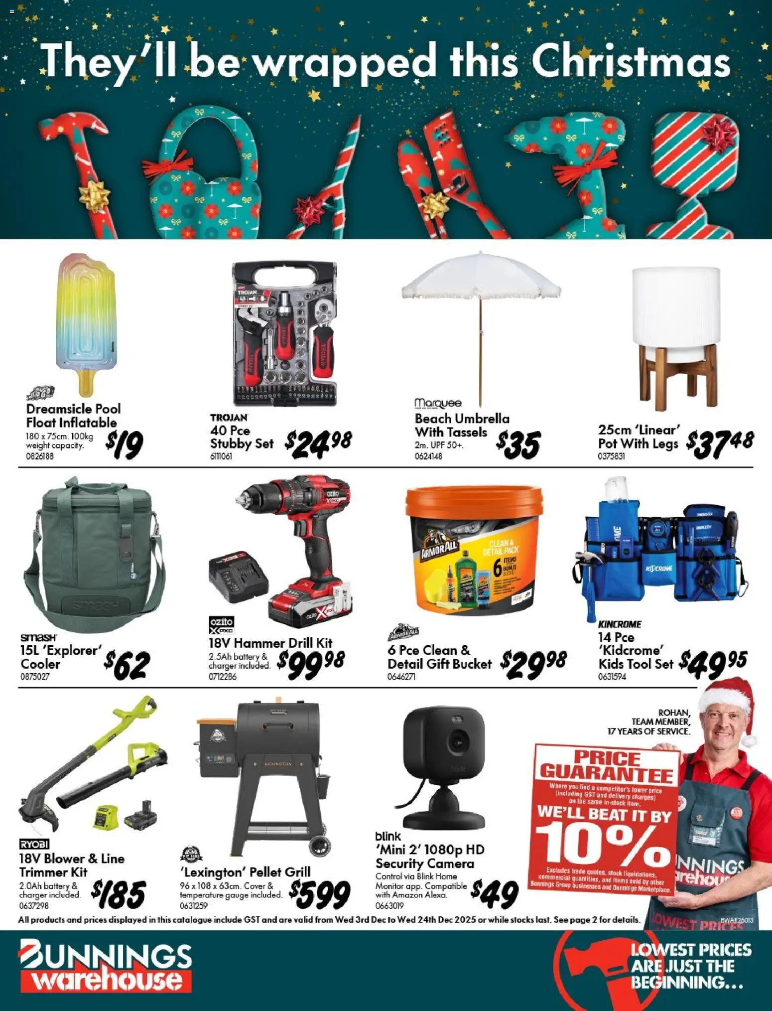 Bunnings Warehouse  Catalogue  - page 1- valid from 03/12/2025