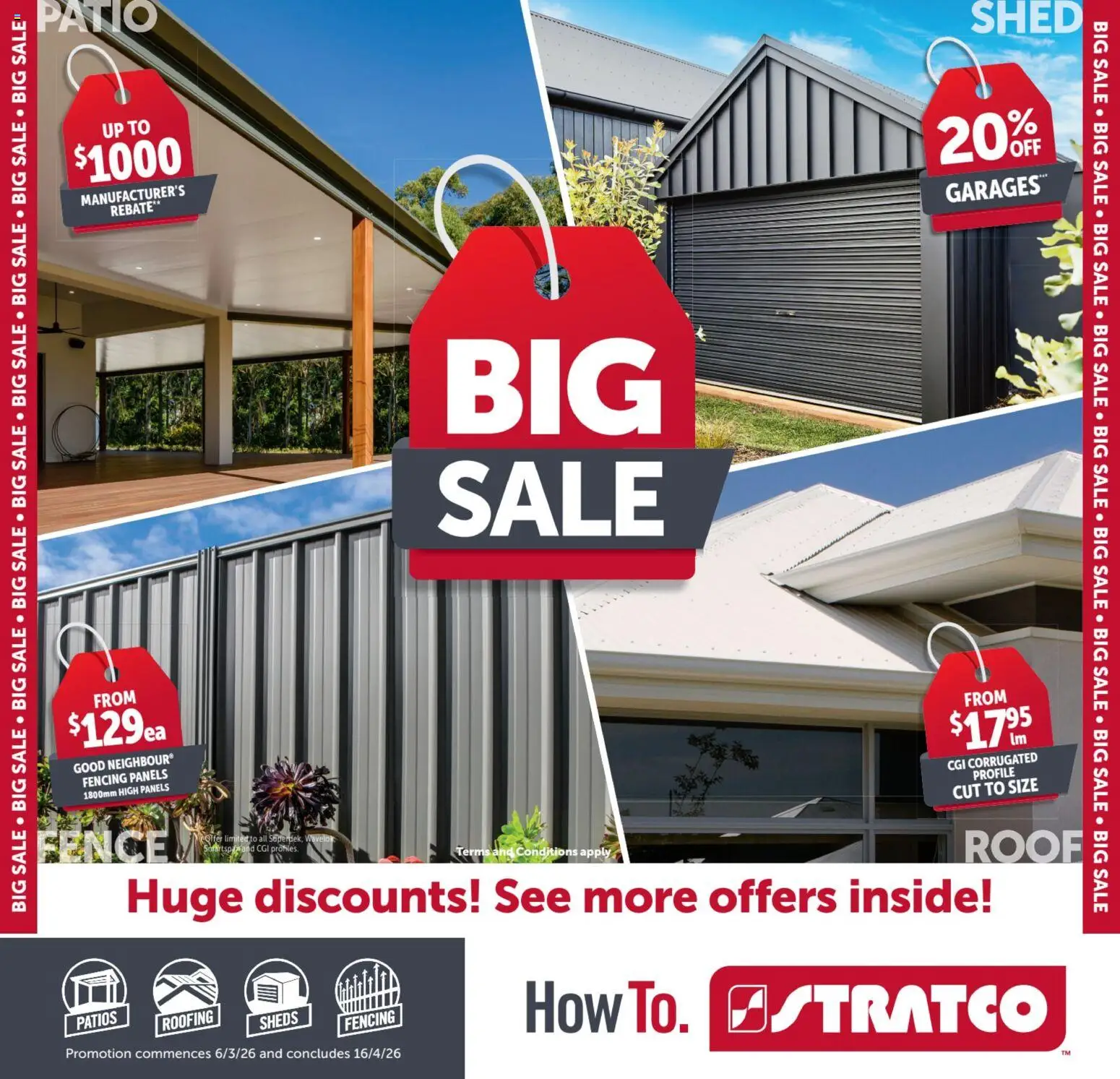 Stratco catalogue  - page 1- valid from 06/03/2026